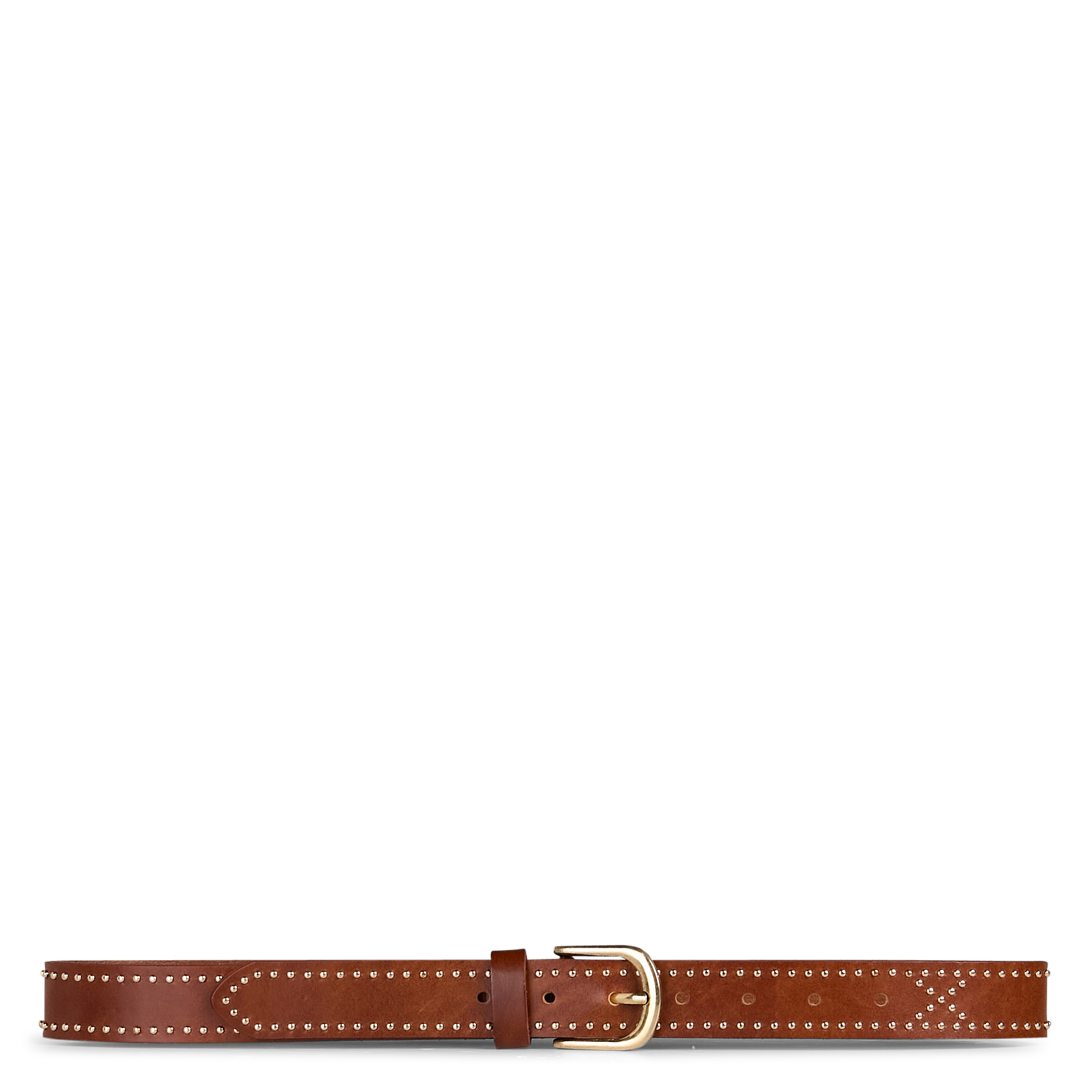 Leren ceintuur met gesp en studs PIECES