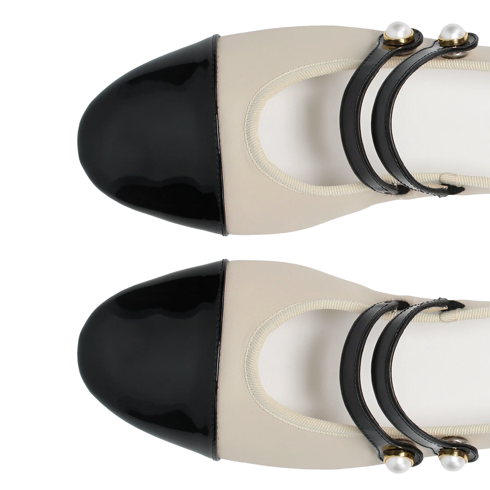 Ballerines en cuir REPETTO Beige