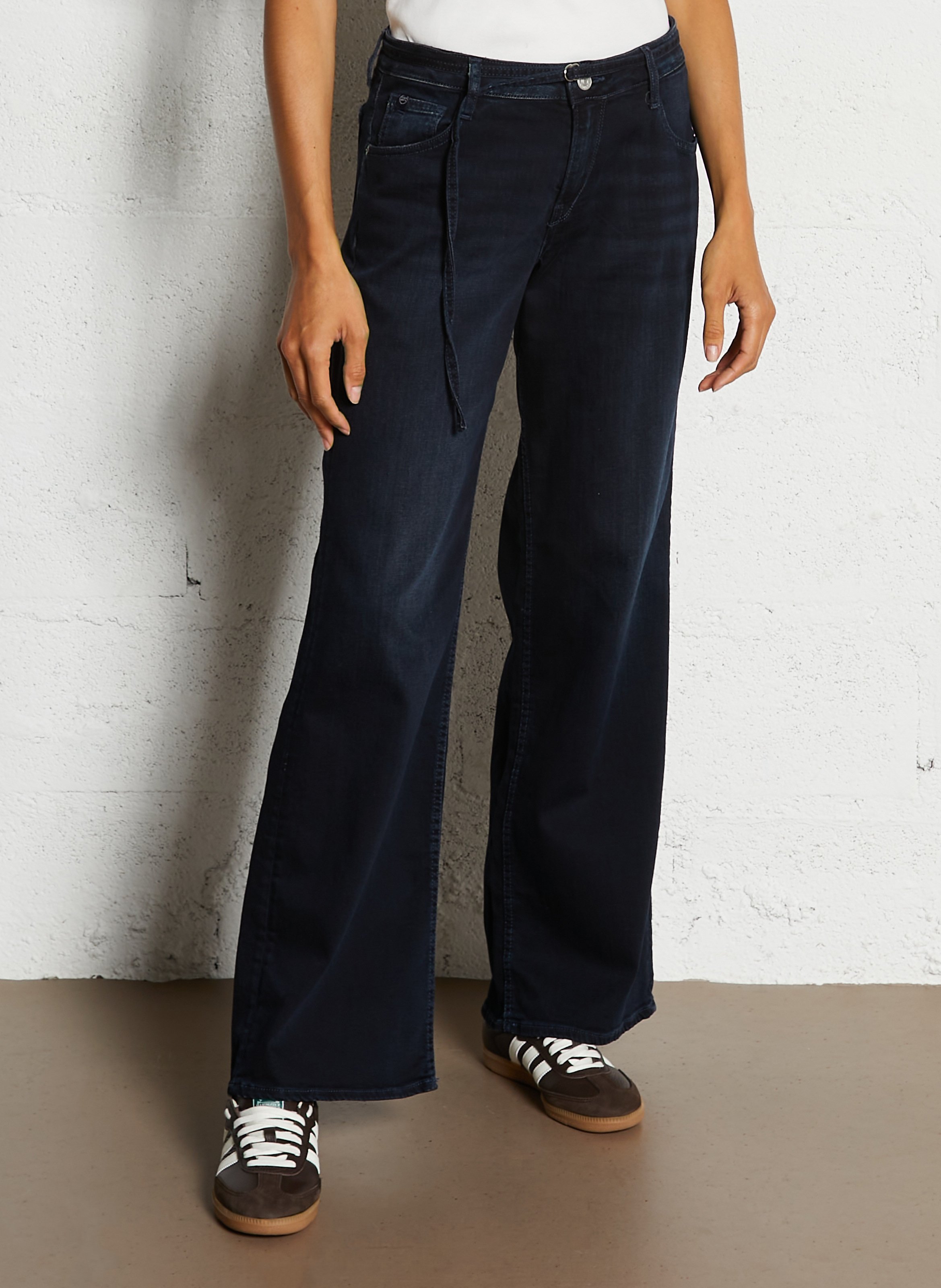 Jean large en coton mélangé LE TEMPS DES CERISES Bleu