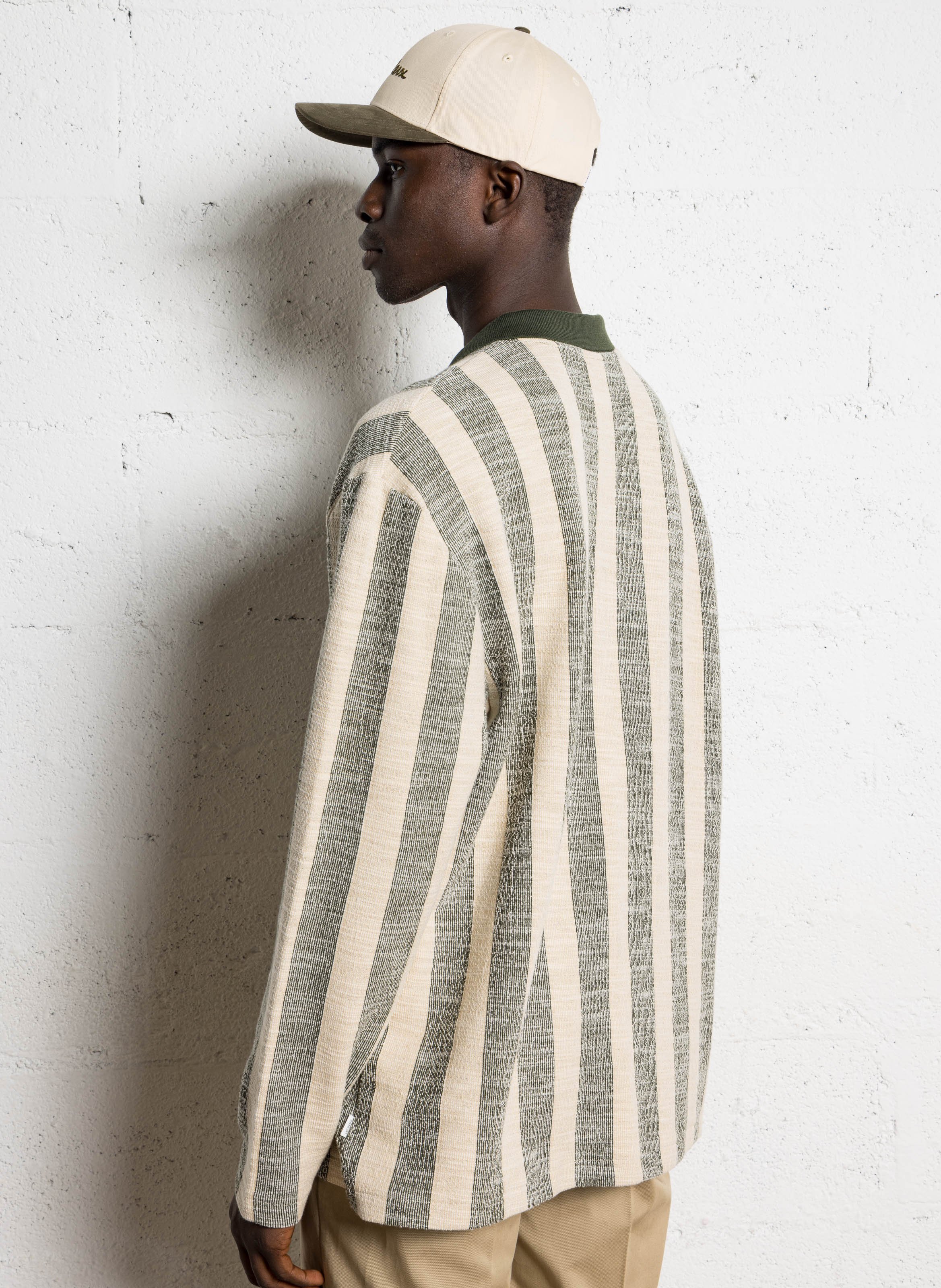 Gestreiftes Poloshirt LES DEUX Grun