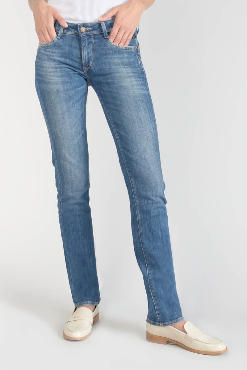 Straight Push-Up Pulp Jeans, 34 length LE TEMPS DES CERISES Blue