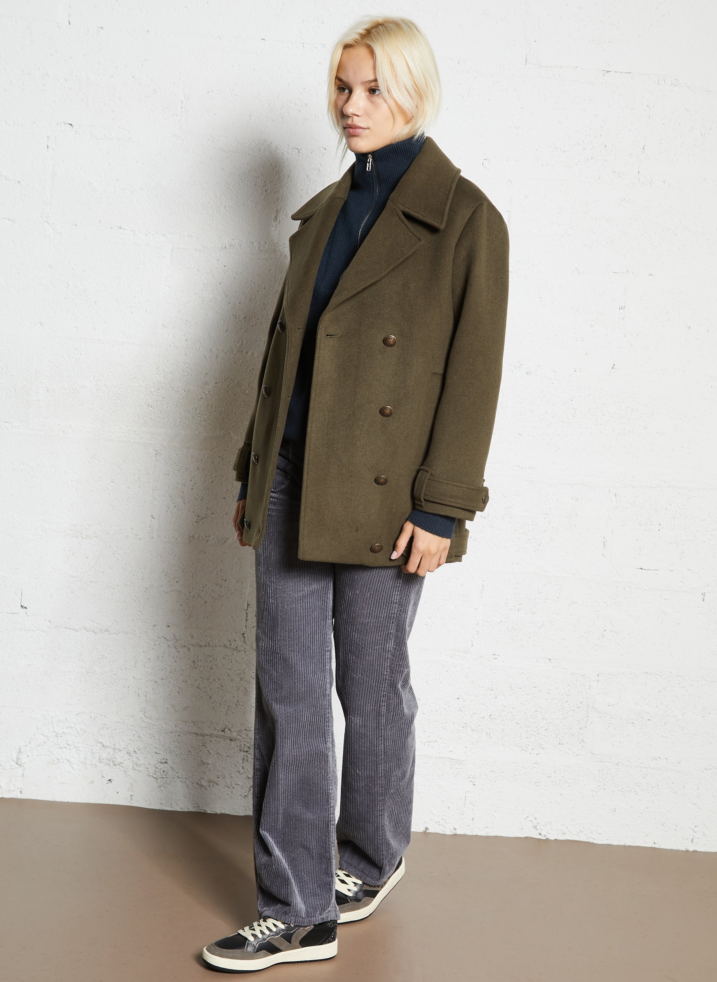 Flared broek van corduroy ACQUAVERDE Grijs