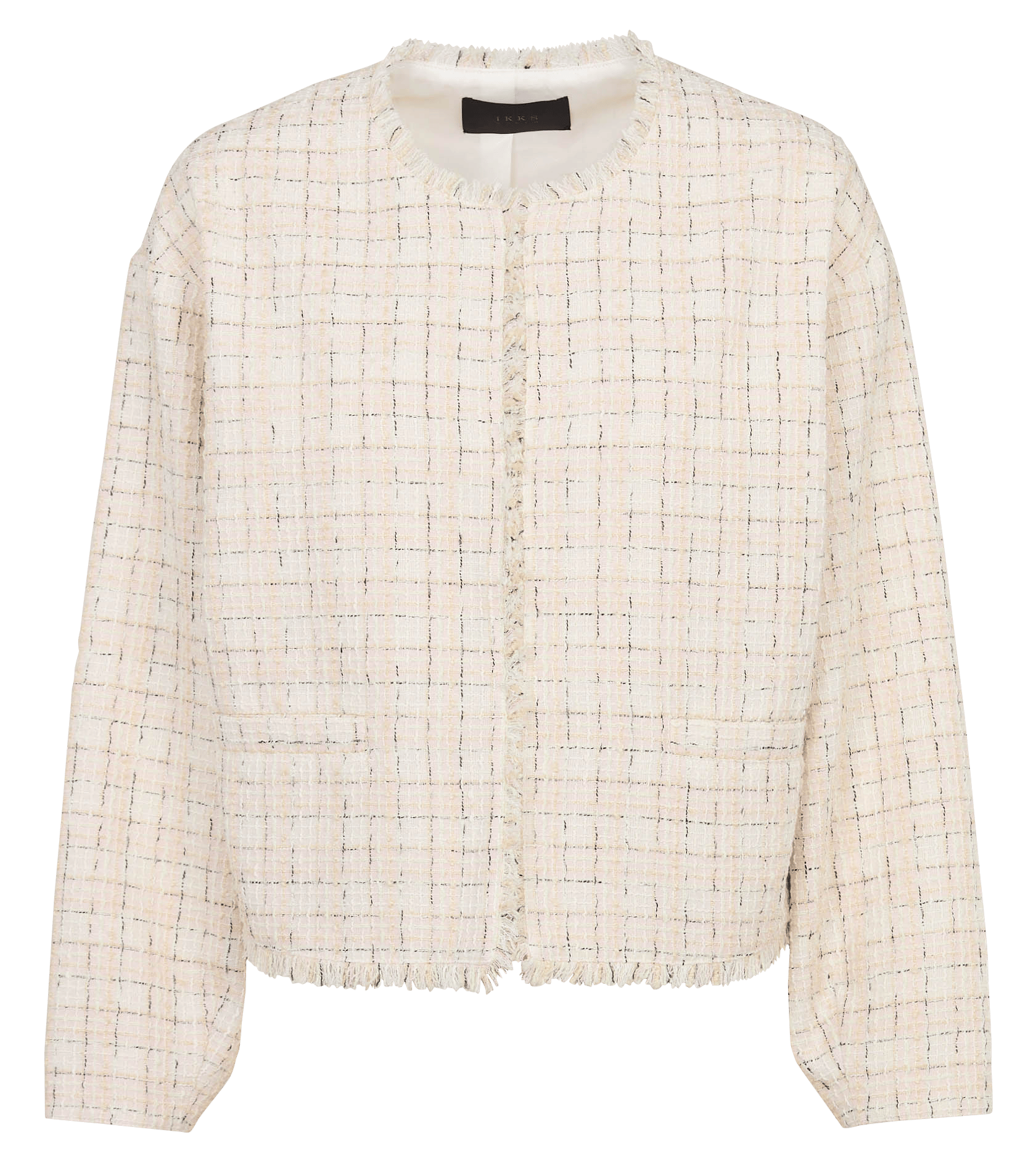 Oversized tweed jacket IKKS Pink