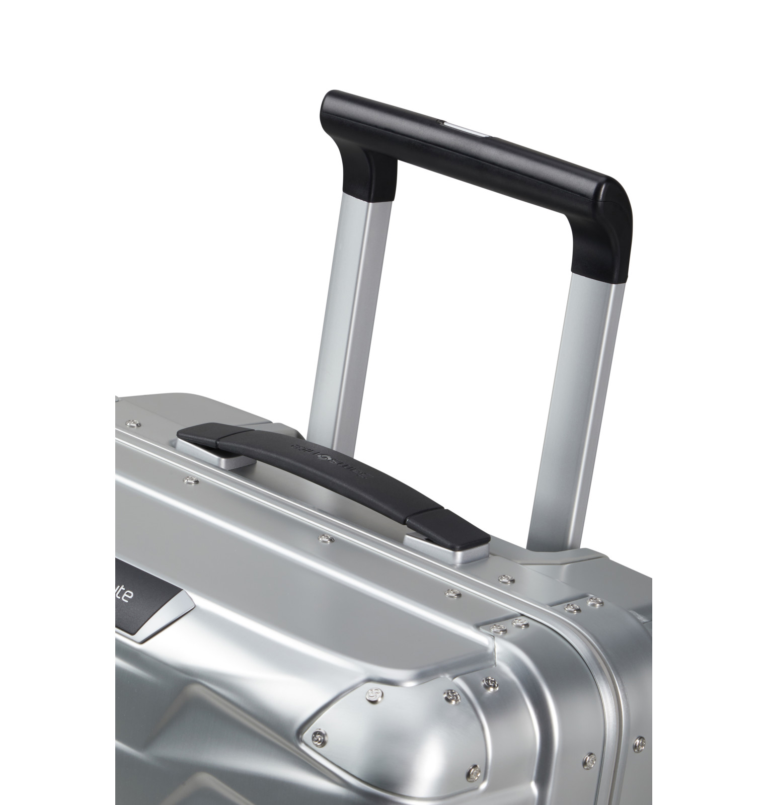 Proxis aluminum suitcase 4 wheels size s Silver