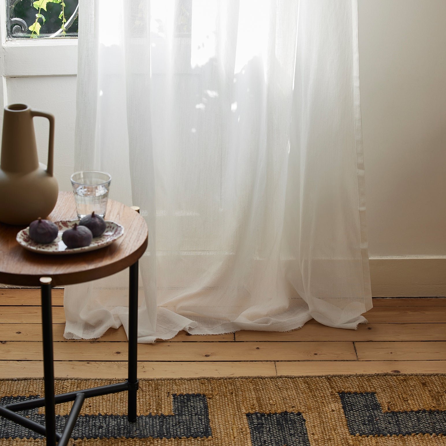 Madura - voilage milos  en aspect lin vaporeux blanc 280x350 cm MADURA Blanc