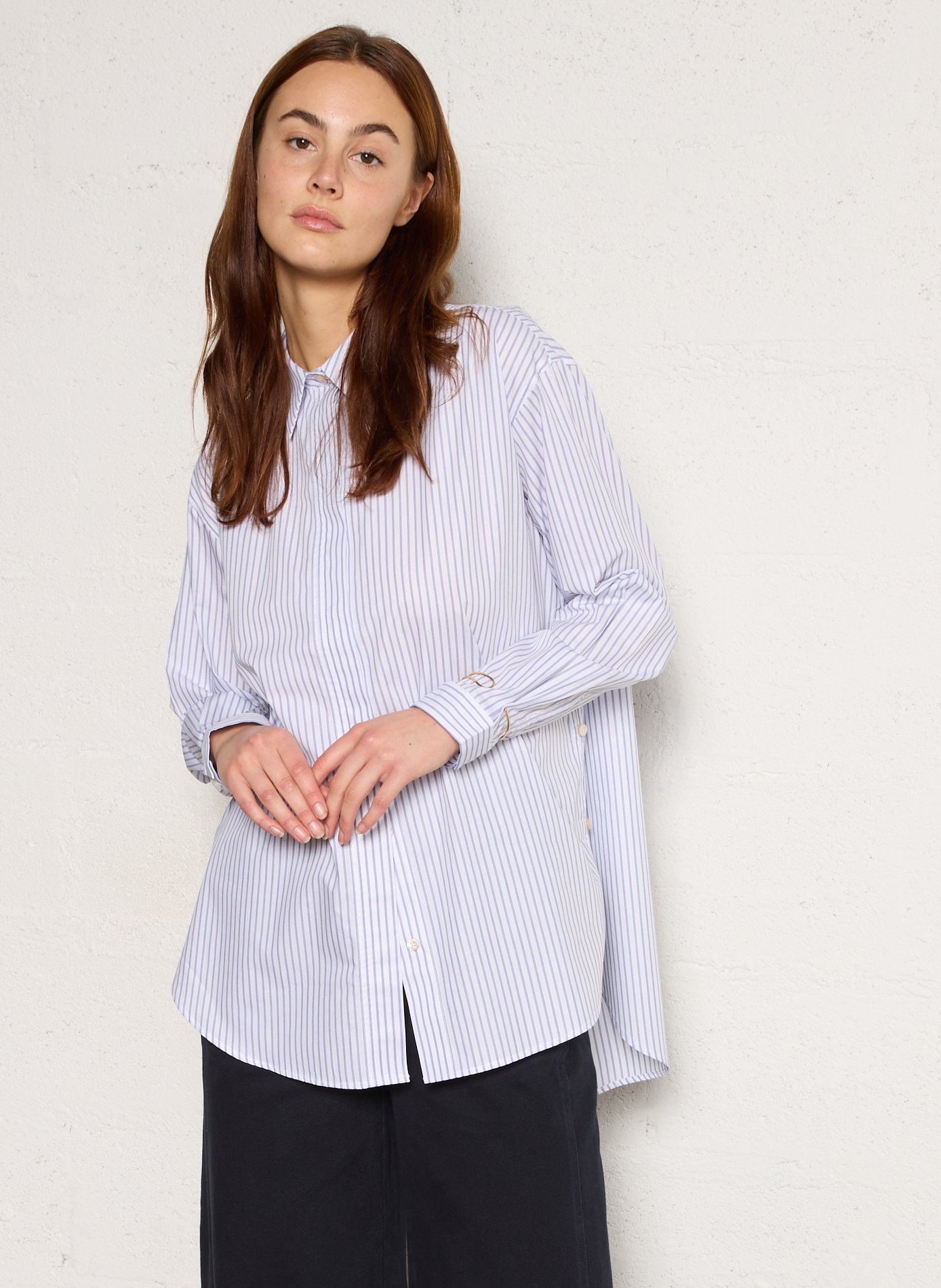 Chemise à rayures col clasique RUE DE TOKYO Multicolore