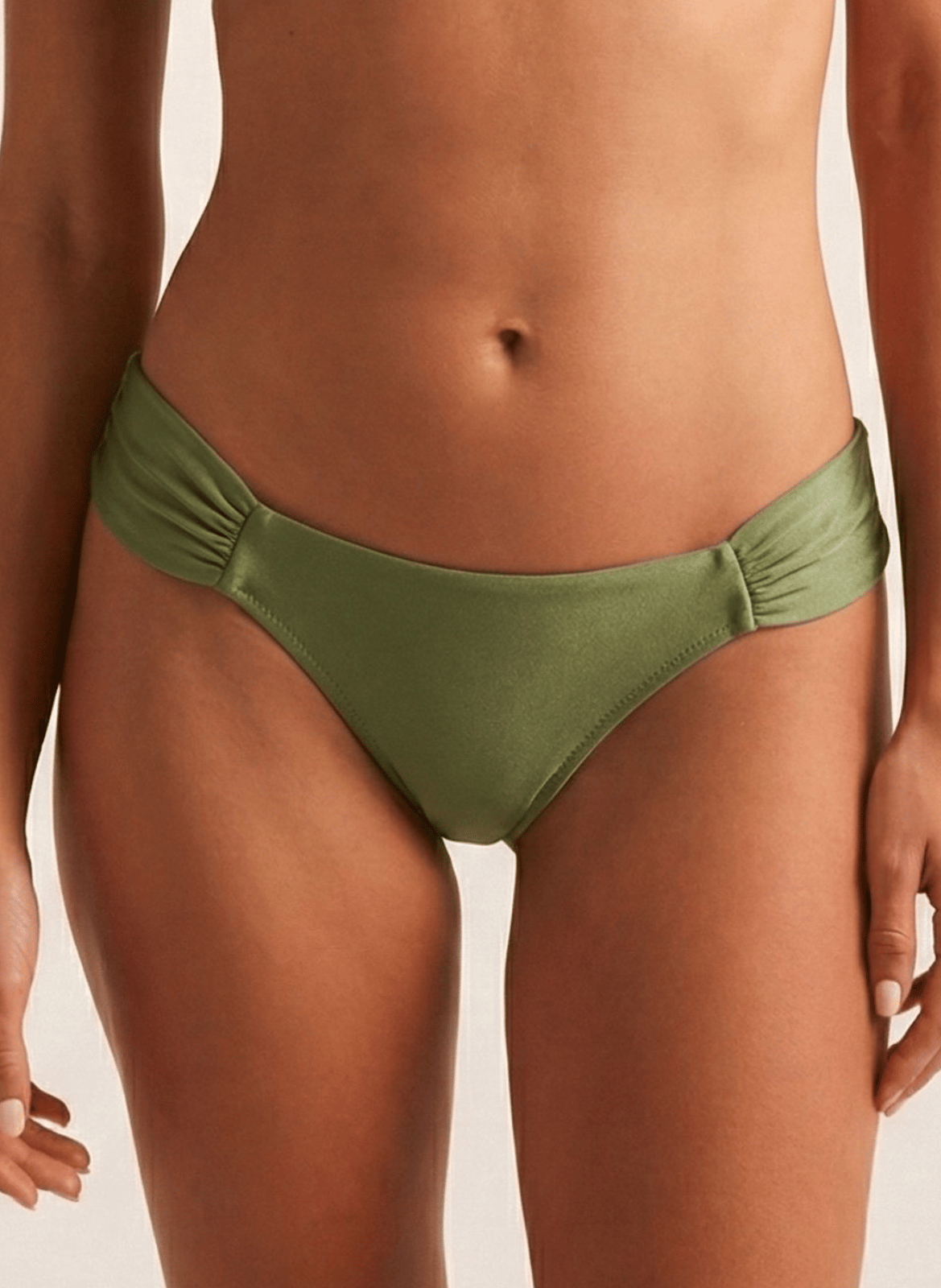 Bas de maillot froncé uni ROBIN COLLECTION Vert