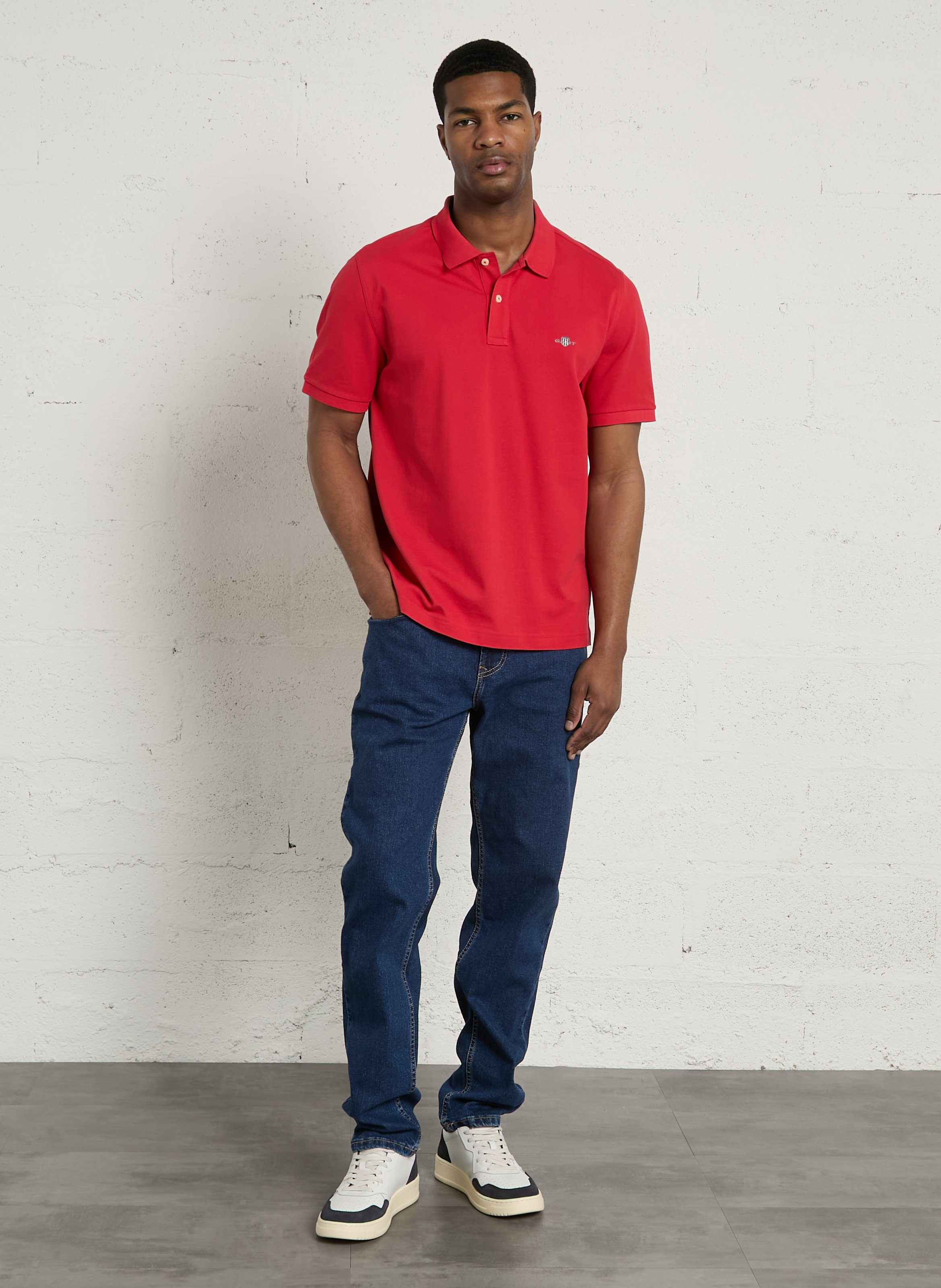 Jean slim en coton mélangé PEPE JEANS Bleu