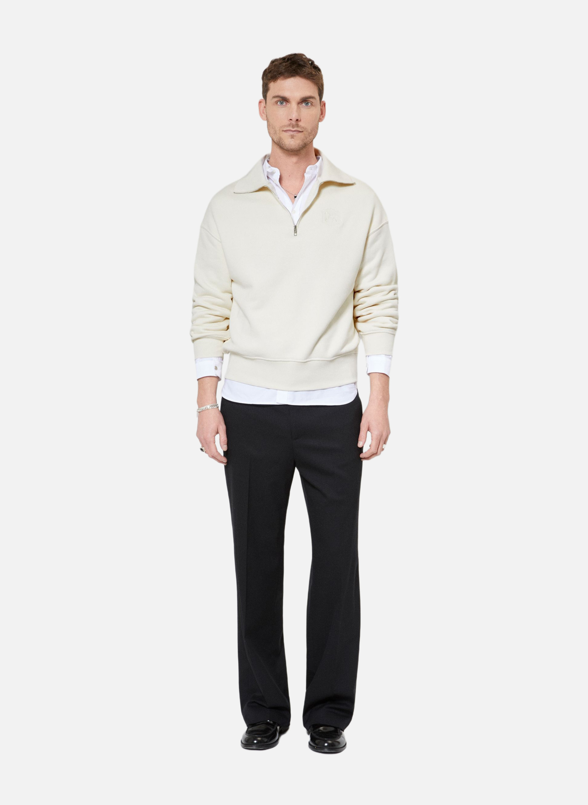 Trucker collar sweatshirt THE KOOPLES Beige