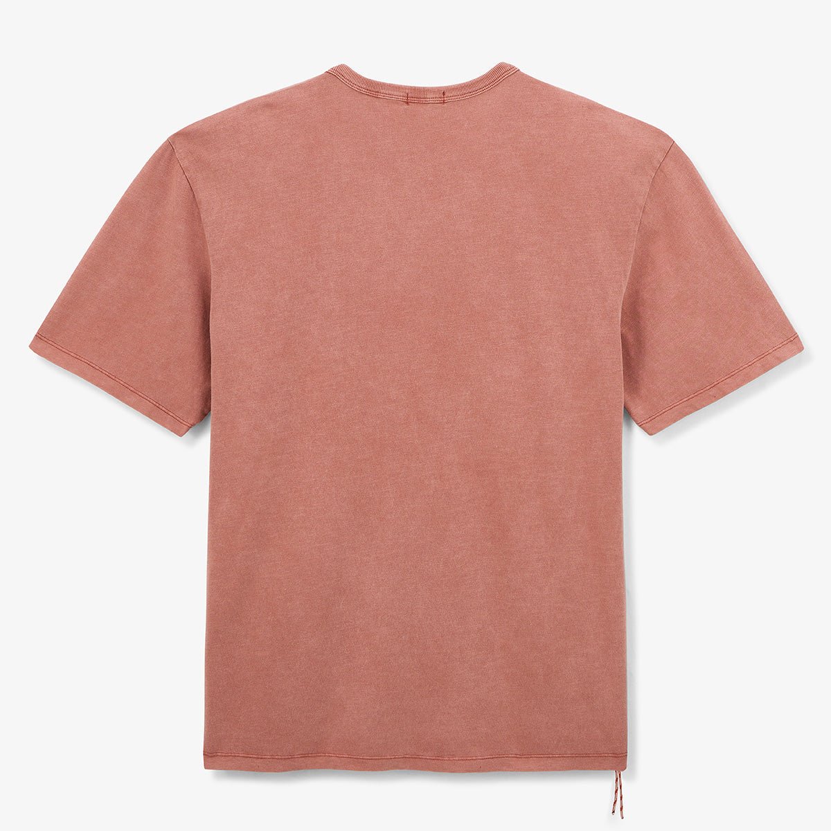 Round neck t-shirt in slub cotton jersey with pigment dye SERGE BLANCO Orange