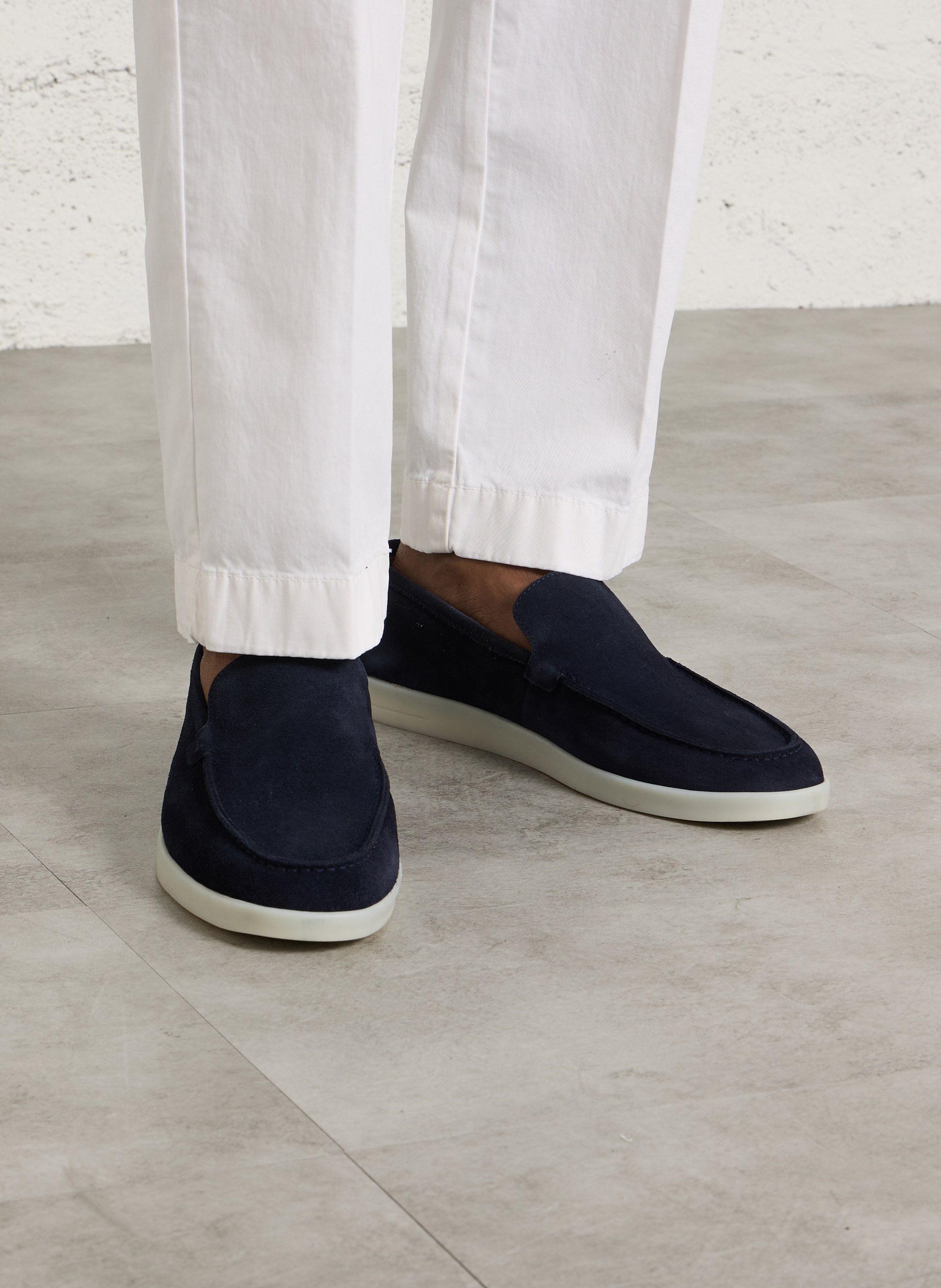 Schuhe aus Wildleder-Leder HACKETT Blau