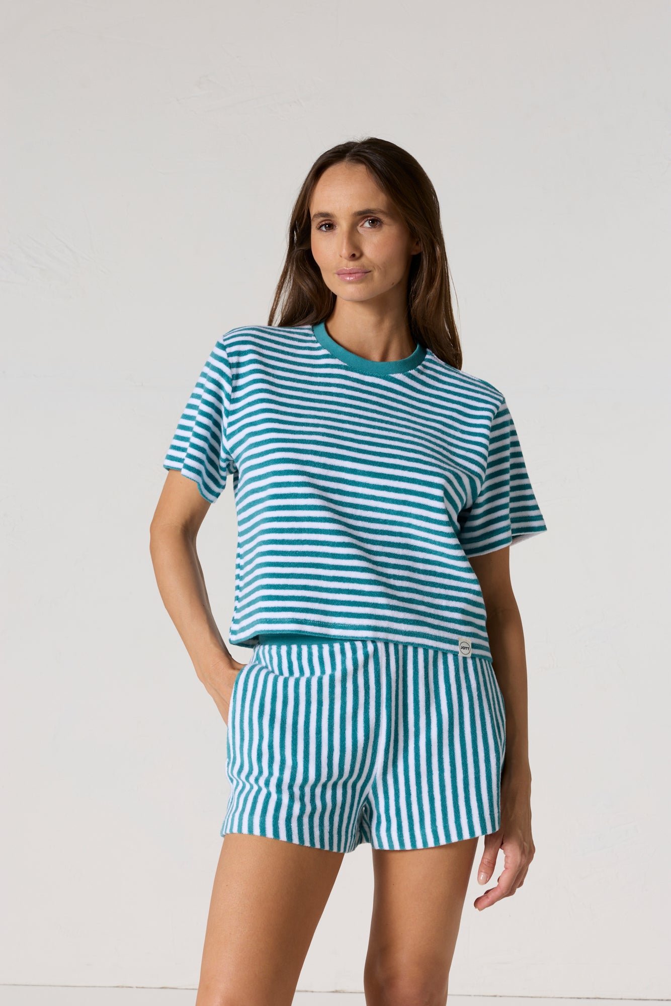 Top éponge silica stripe JOTT Bleu