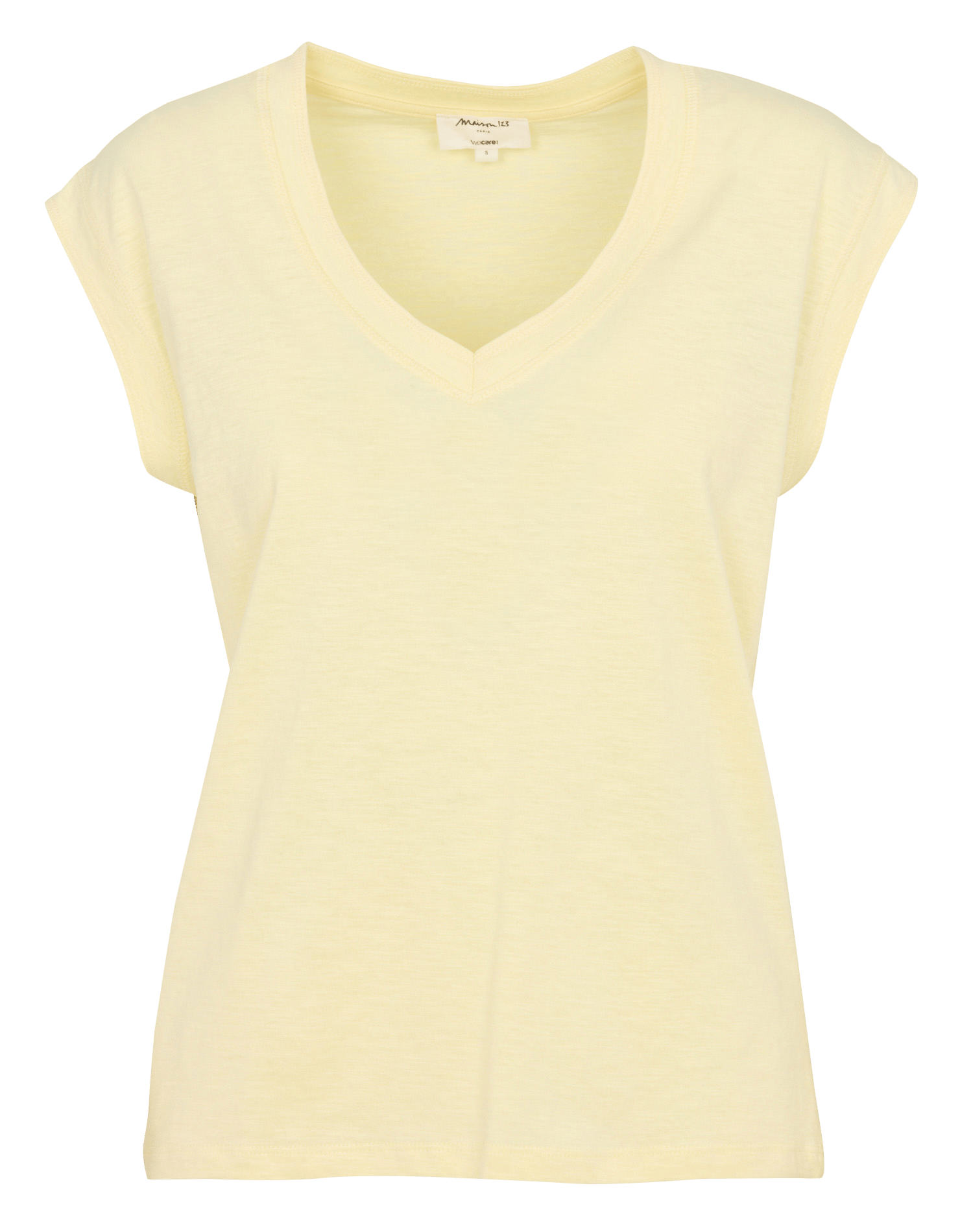 Tee-shirt col V en coton MAISON 123