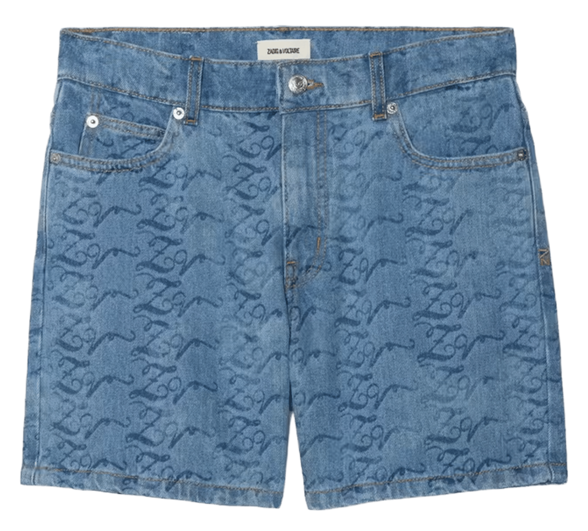 Short droit en jacquard denim ZADIG&VOLTAIRE Bleu