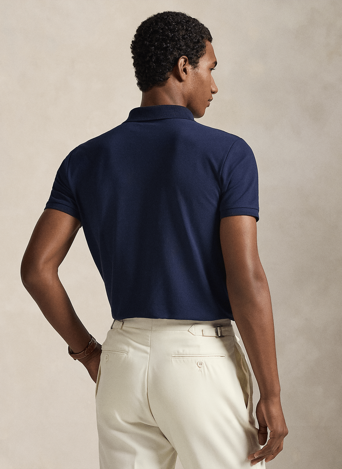 Slim-fit polo - katoenblend POLO RALPH LAUREN Blauw