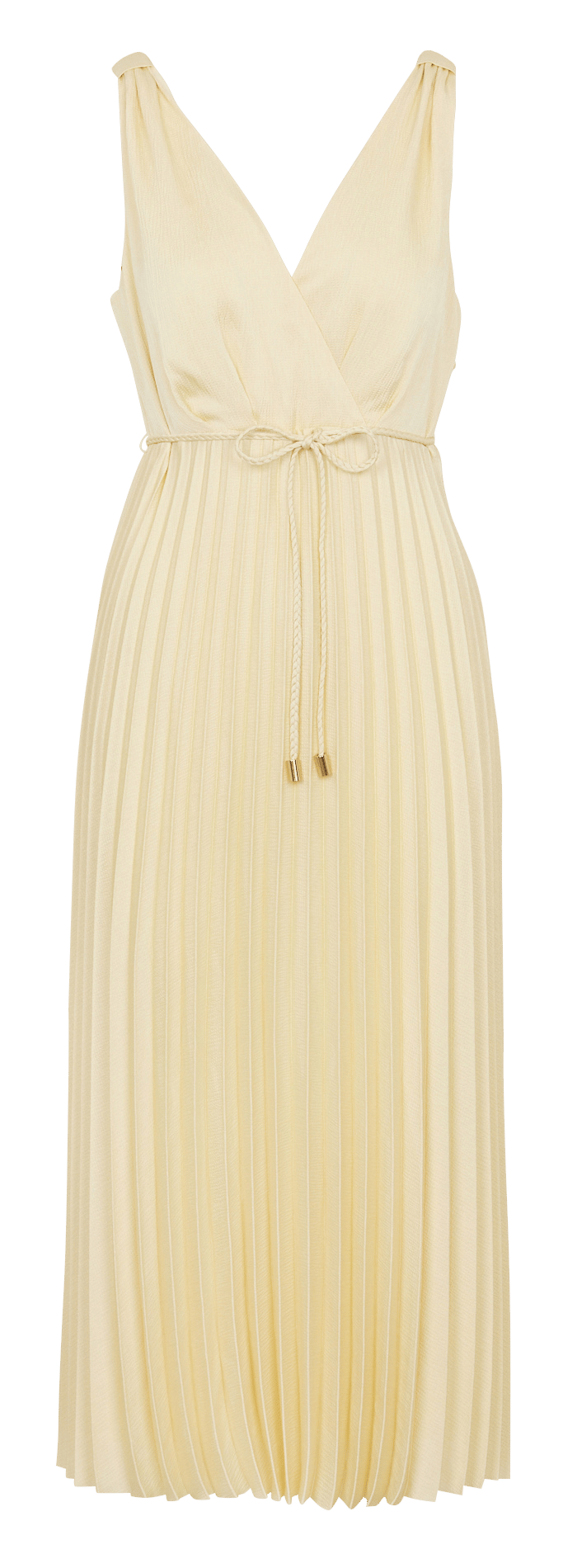 Long V-neck dress MAISON 123 Beige