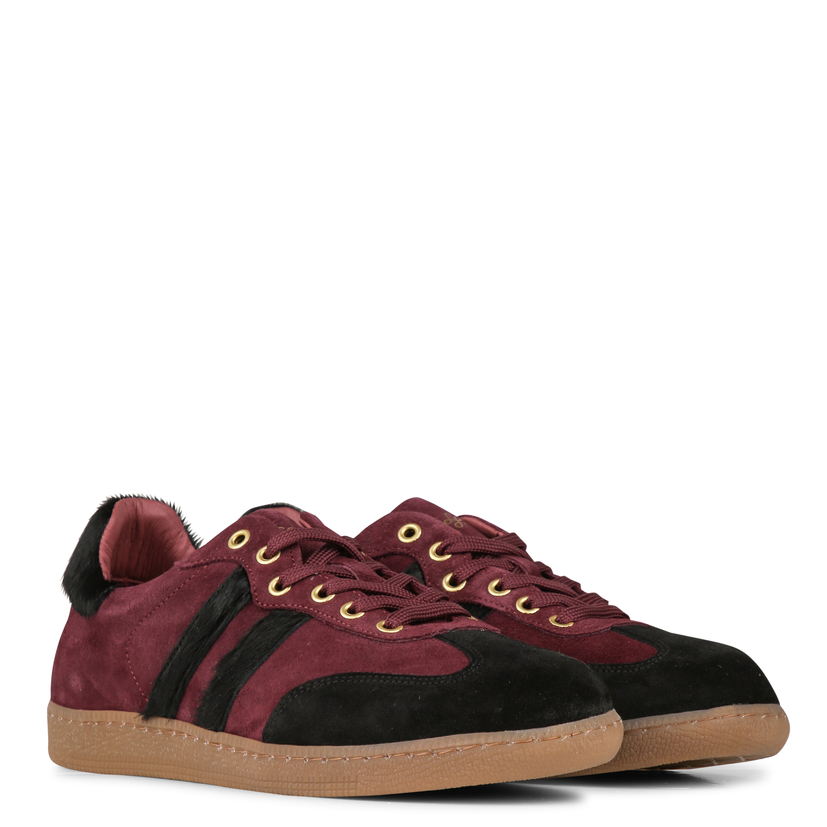 Baskets basses plates en cuir LA FEE MARABOUTEE Multicolore