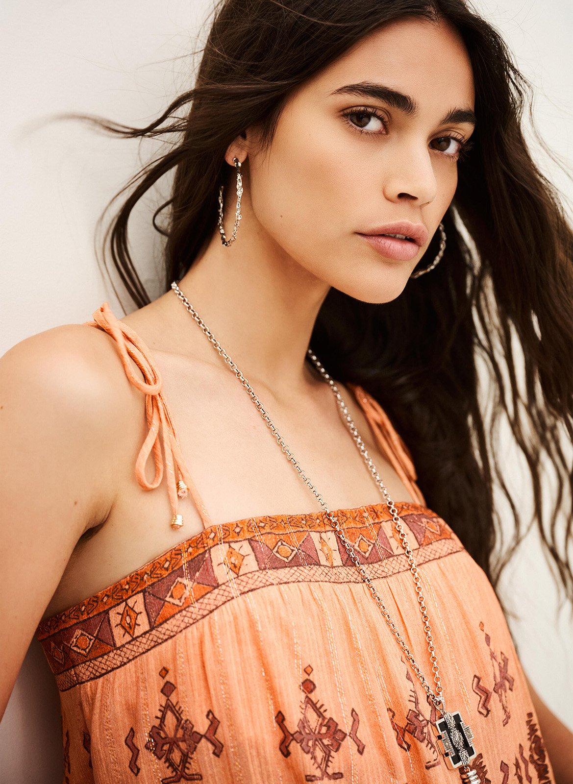 Korte top met print BA&SH Oranje