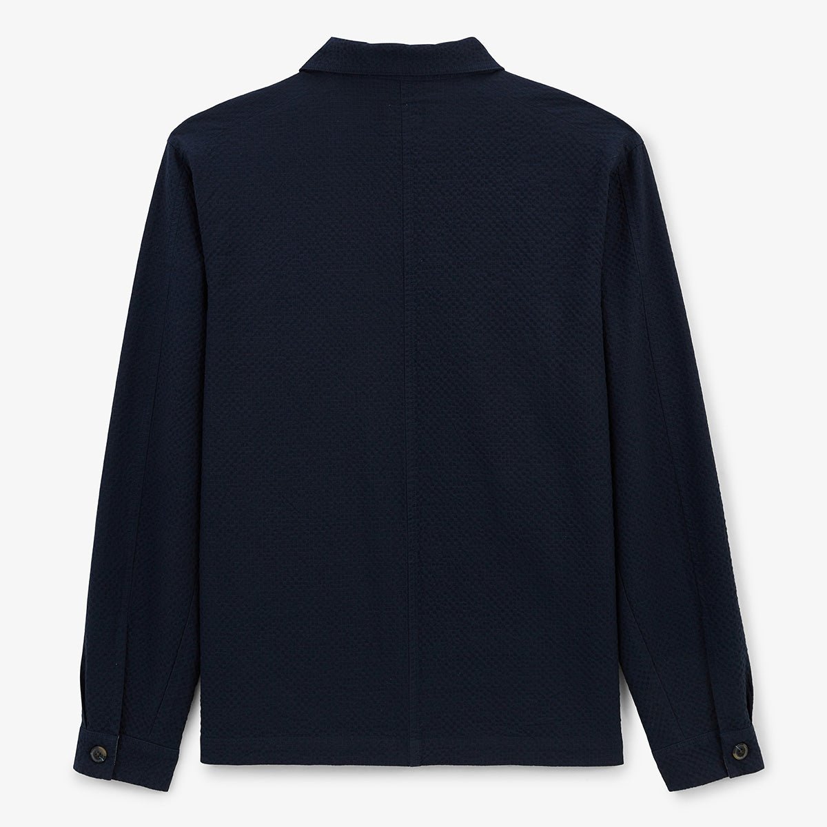 Veste worker en coton seersucker SERGE BLANCO Bleu