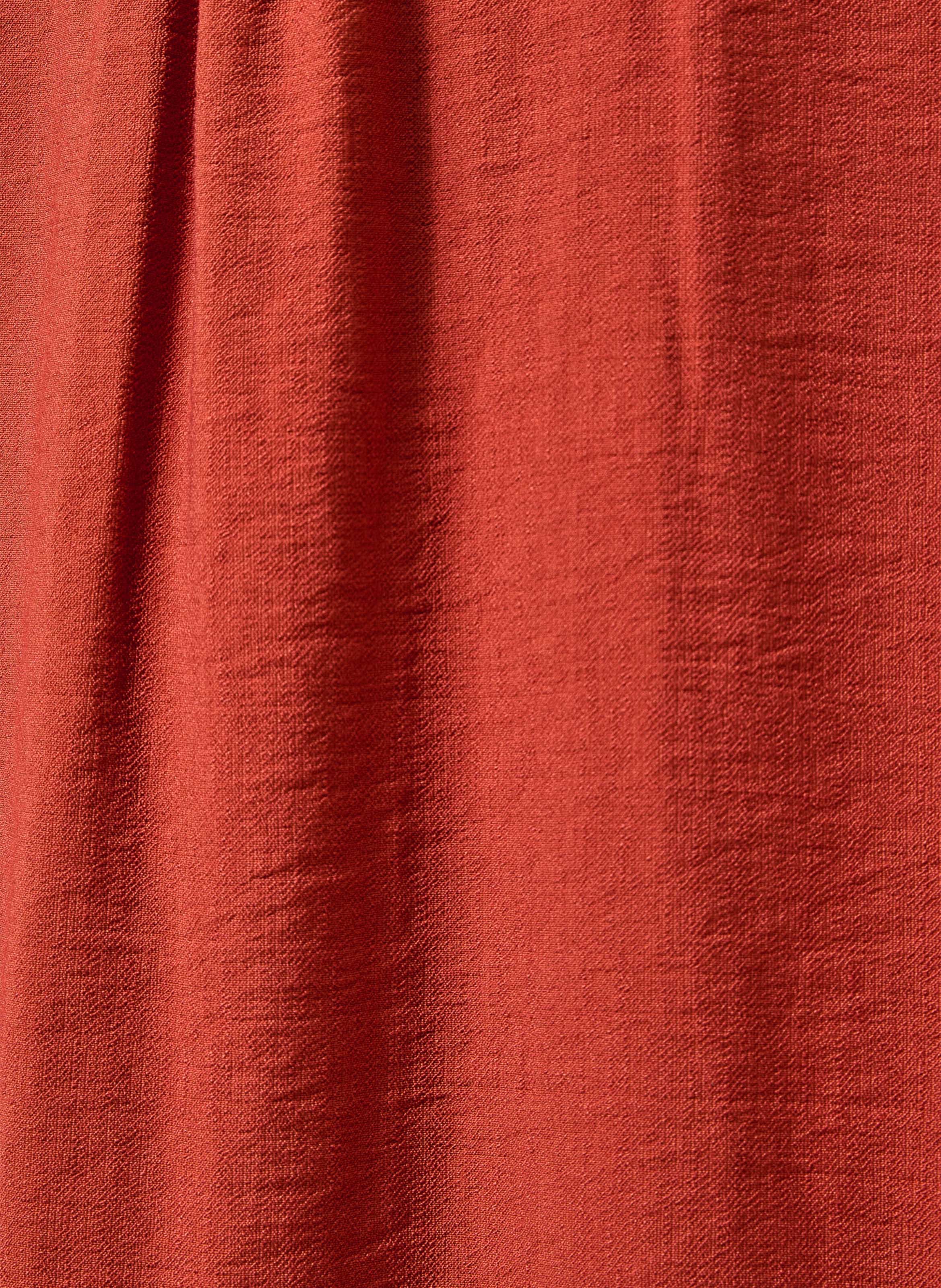 Long V-neck dress LA FEE MARABOUTEE Red