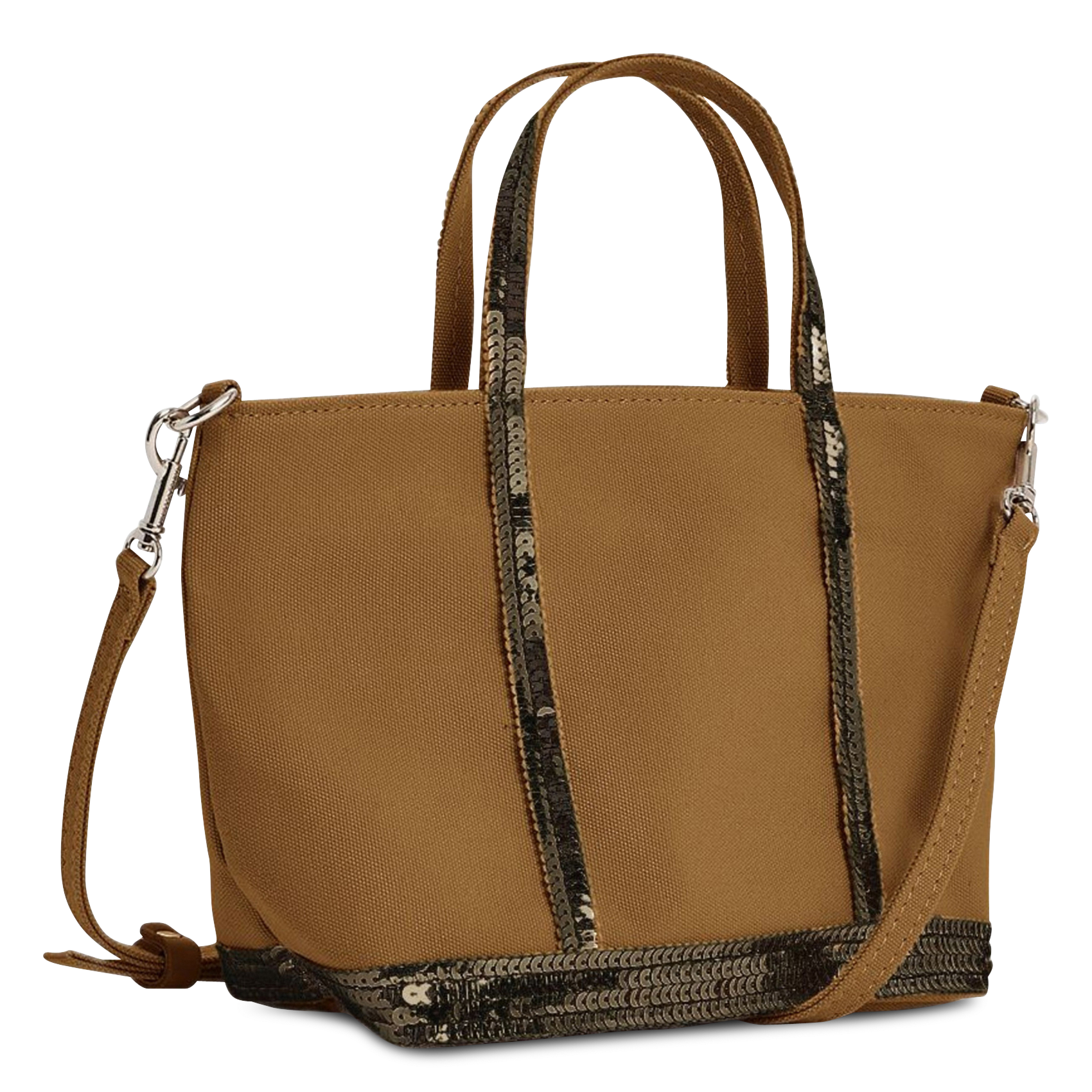 Mini-Shopper aus Canvas mit Pailletten VANESSA BRUNO Braun