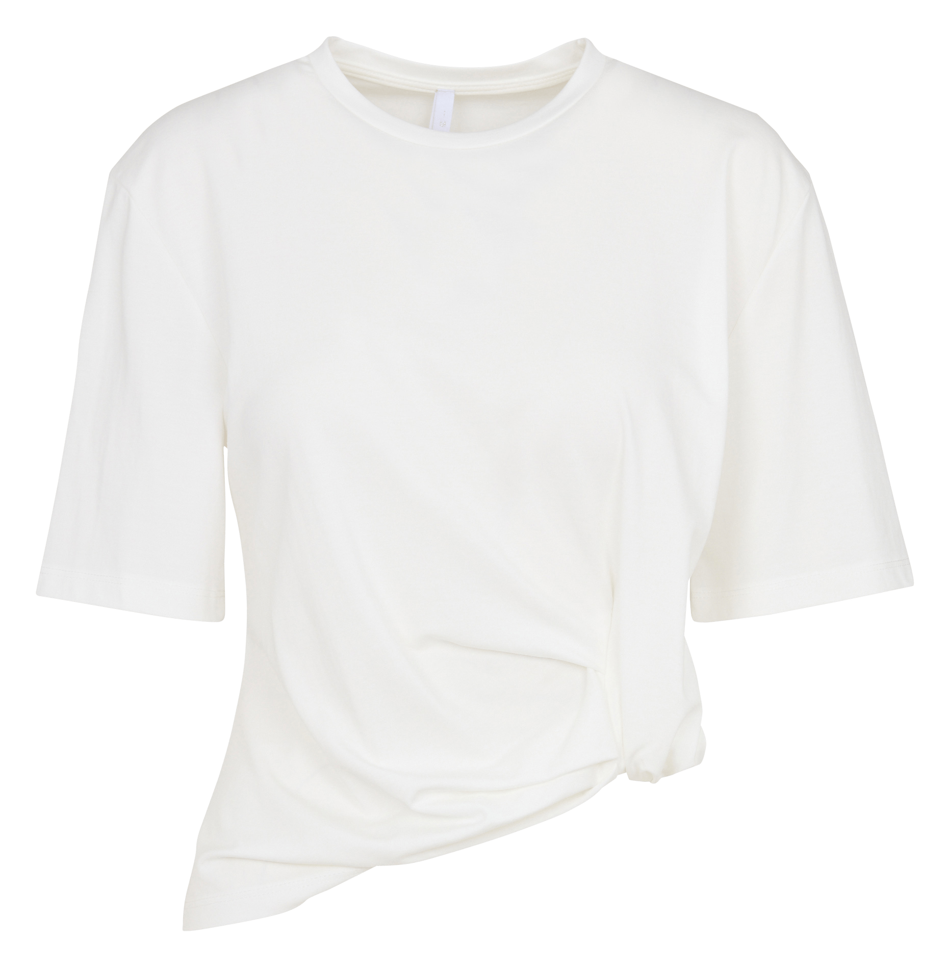 T-shirt met korte mouwen, ronde hals en knoopdetail. IMPERIAL