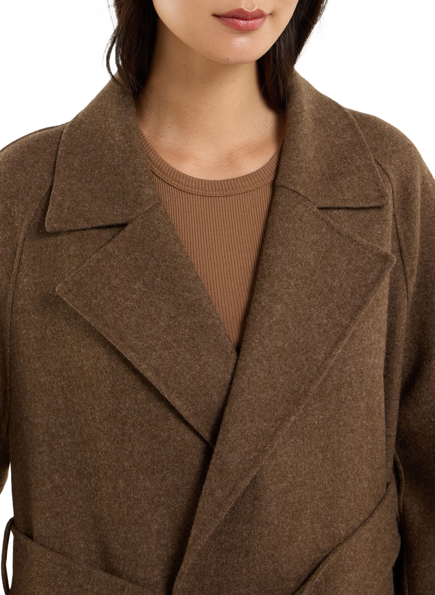 Warmor wool blend warmor coat SAISON 1865 Brown