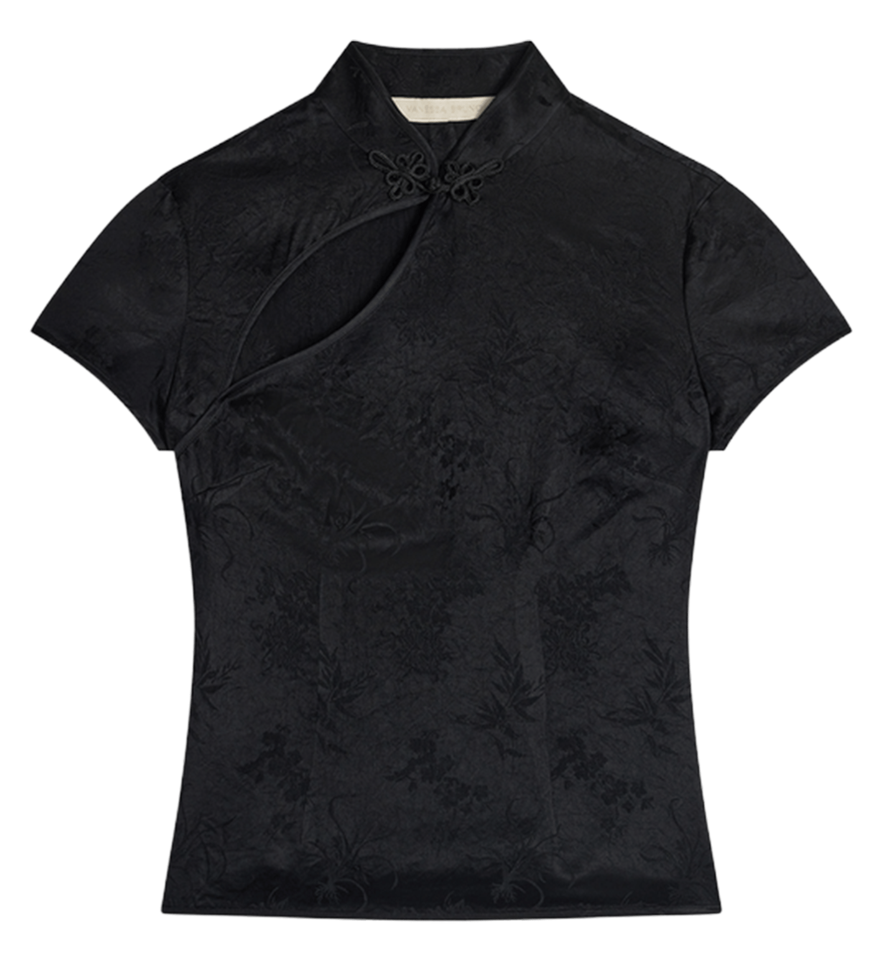 Short-sleeved jacquard top VANESSA BRUNO Black