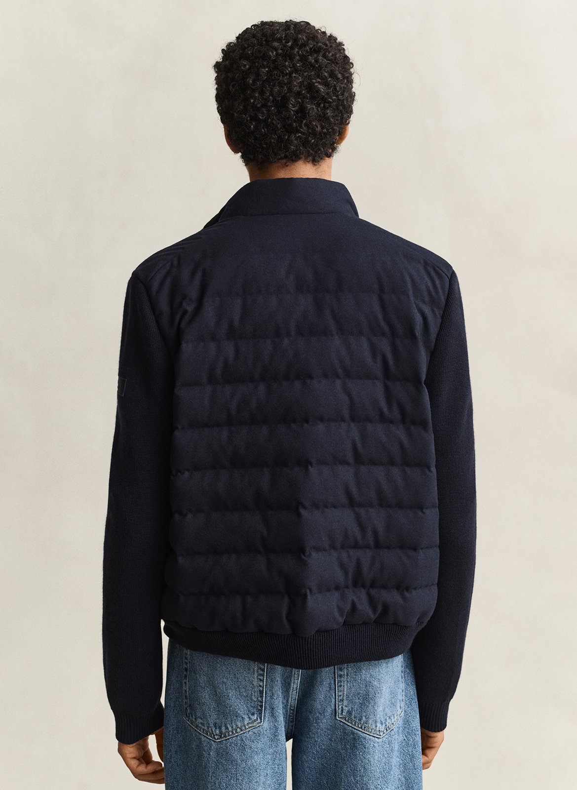Veste droite col montant GANT Bleu