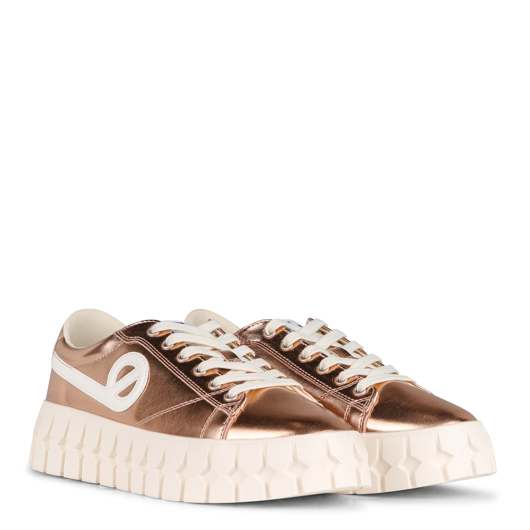 Zapatillas bajas metalizadas NO NAME Rosa