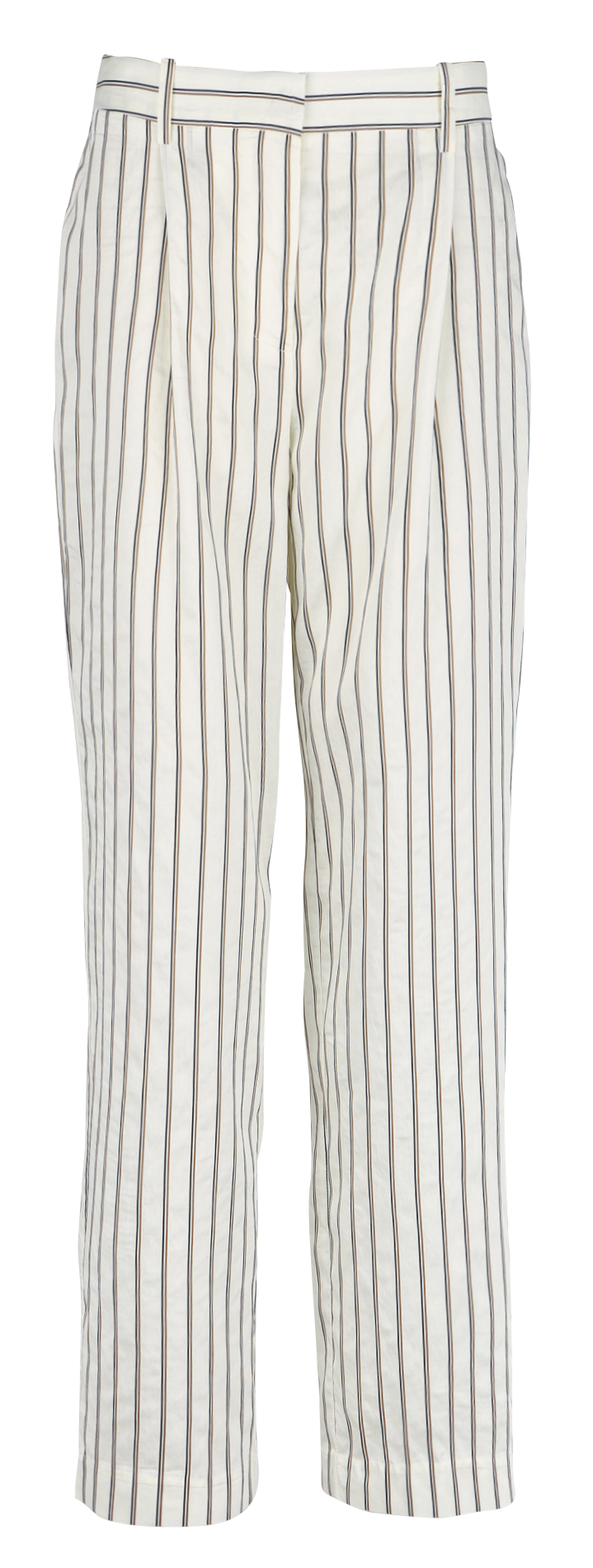 Striped straight-leg pants SAMSOE SAMSOE White