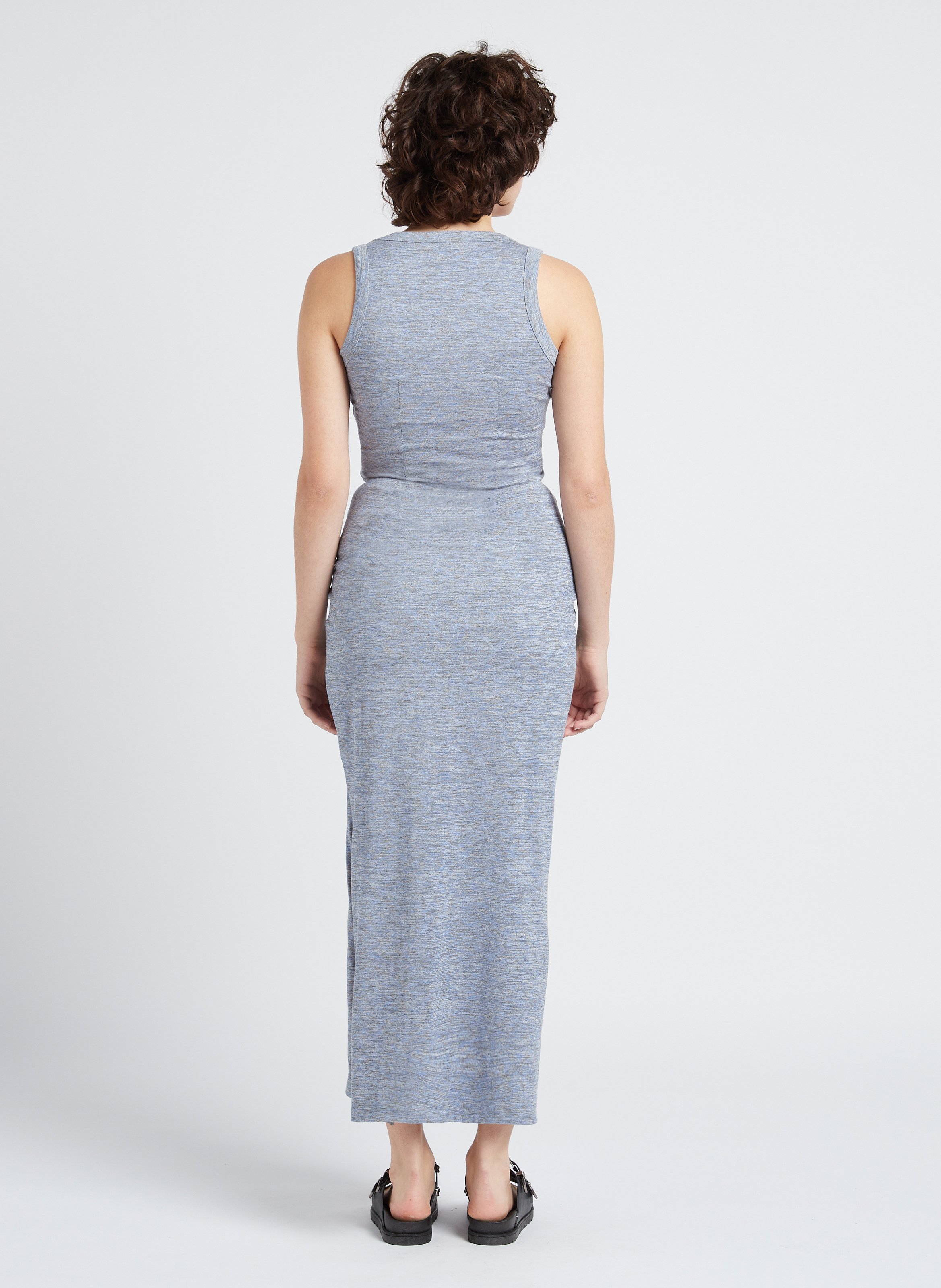 Stretch cotton maternity dress SERAPHINE Grey