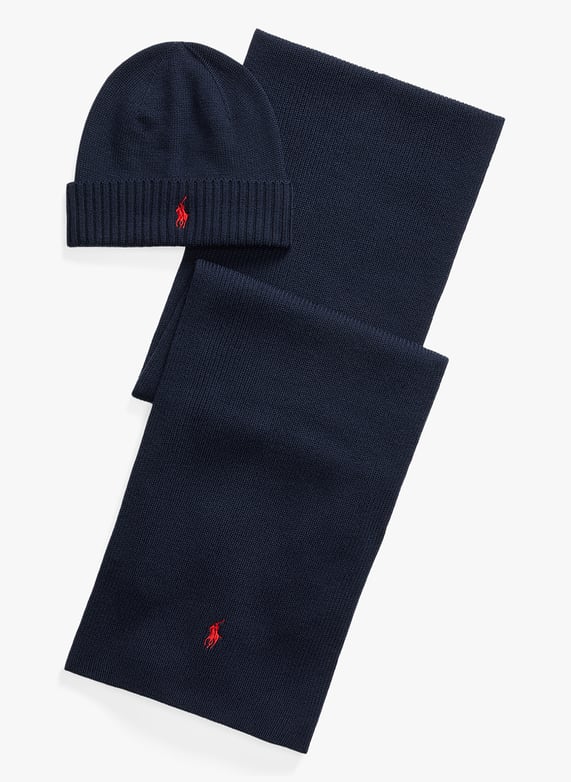 Ralph lauren navy scarf online