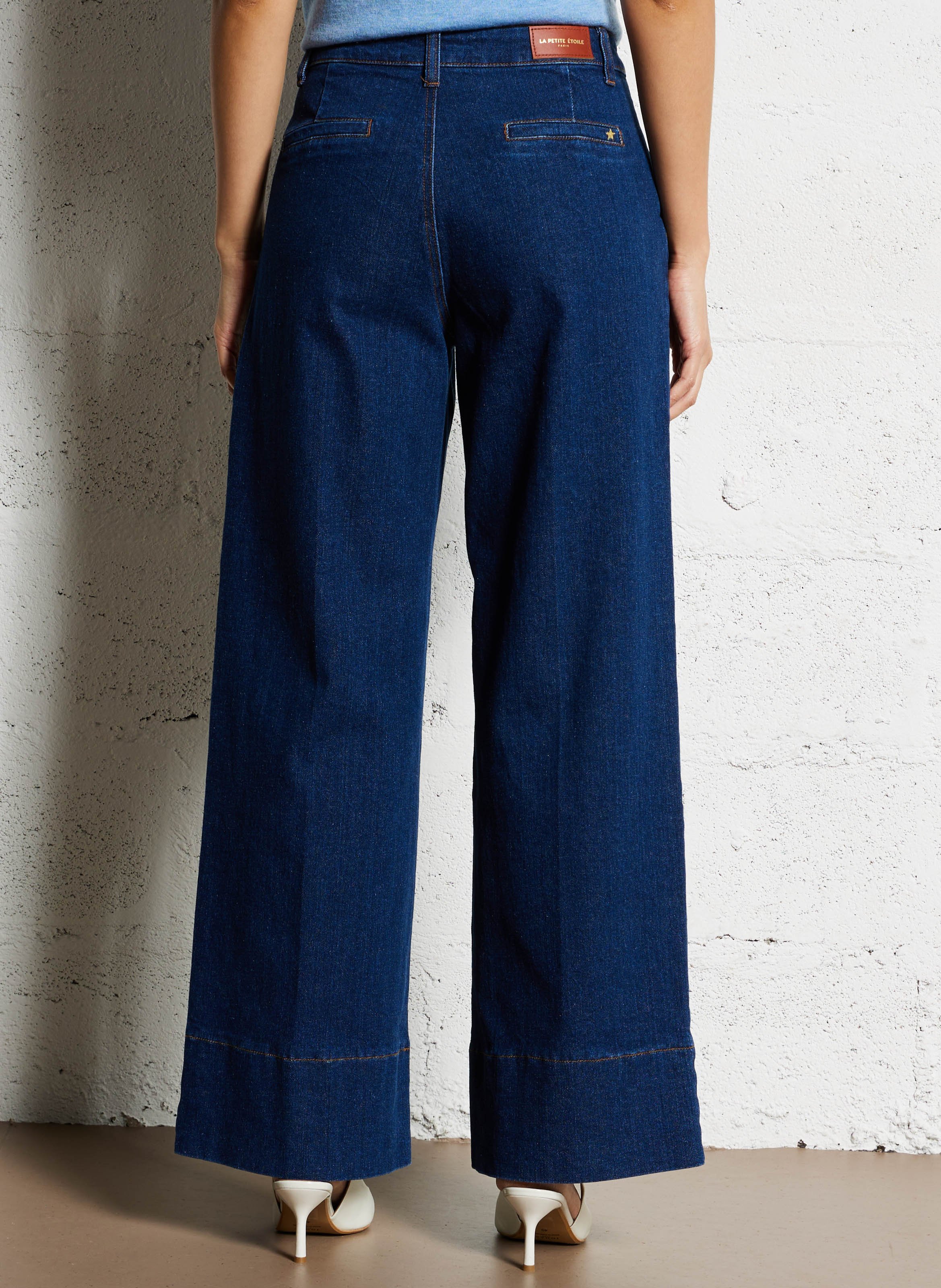 Jean large en coton mélangé LA PETITE ETOILE Bleu