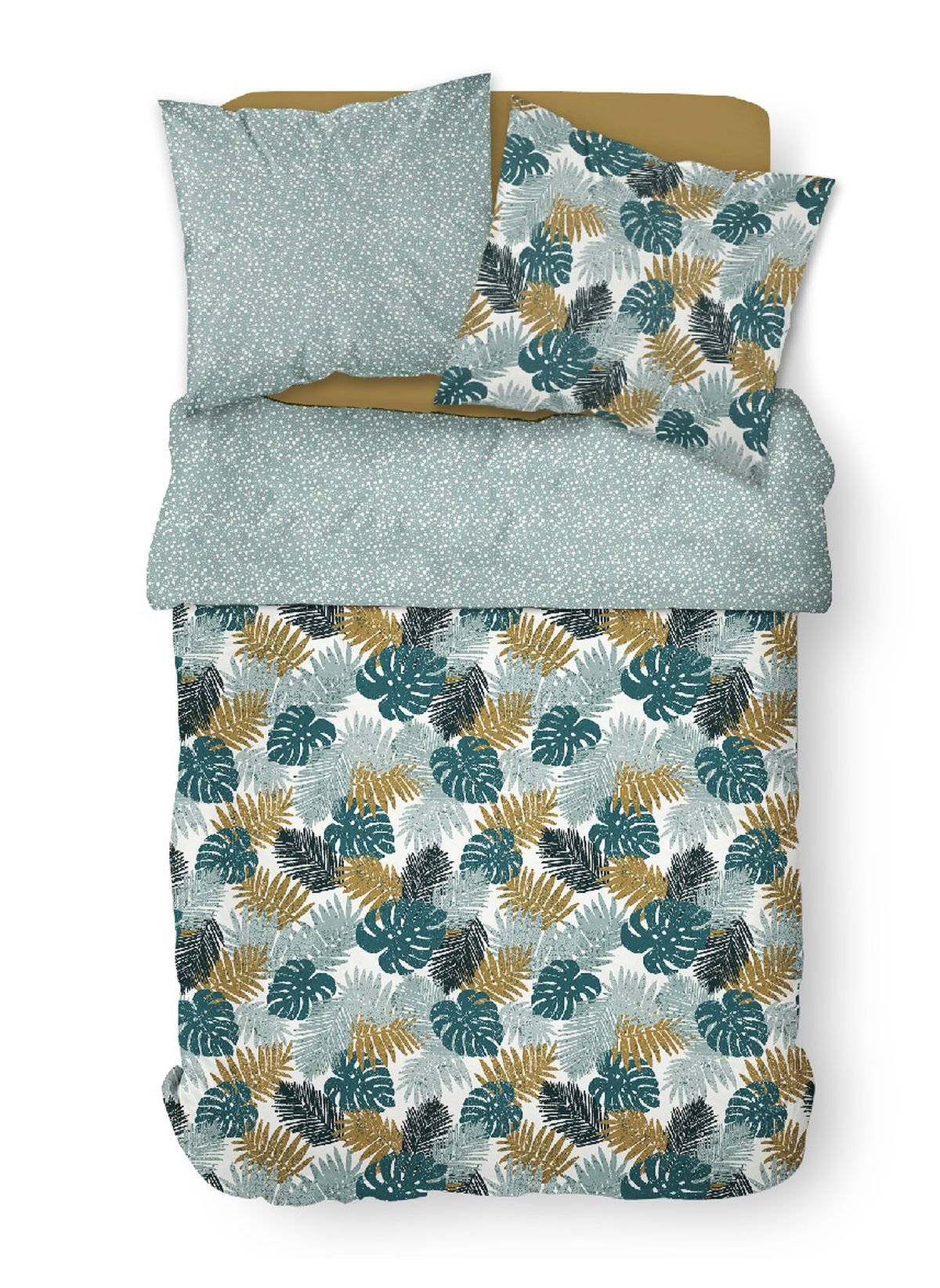 Printed cotton bedding set TODAY LINGE DE MAISON White