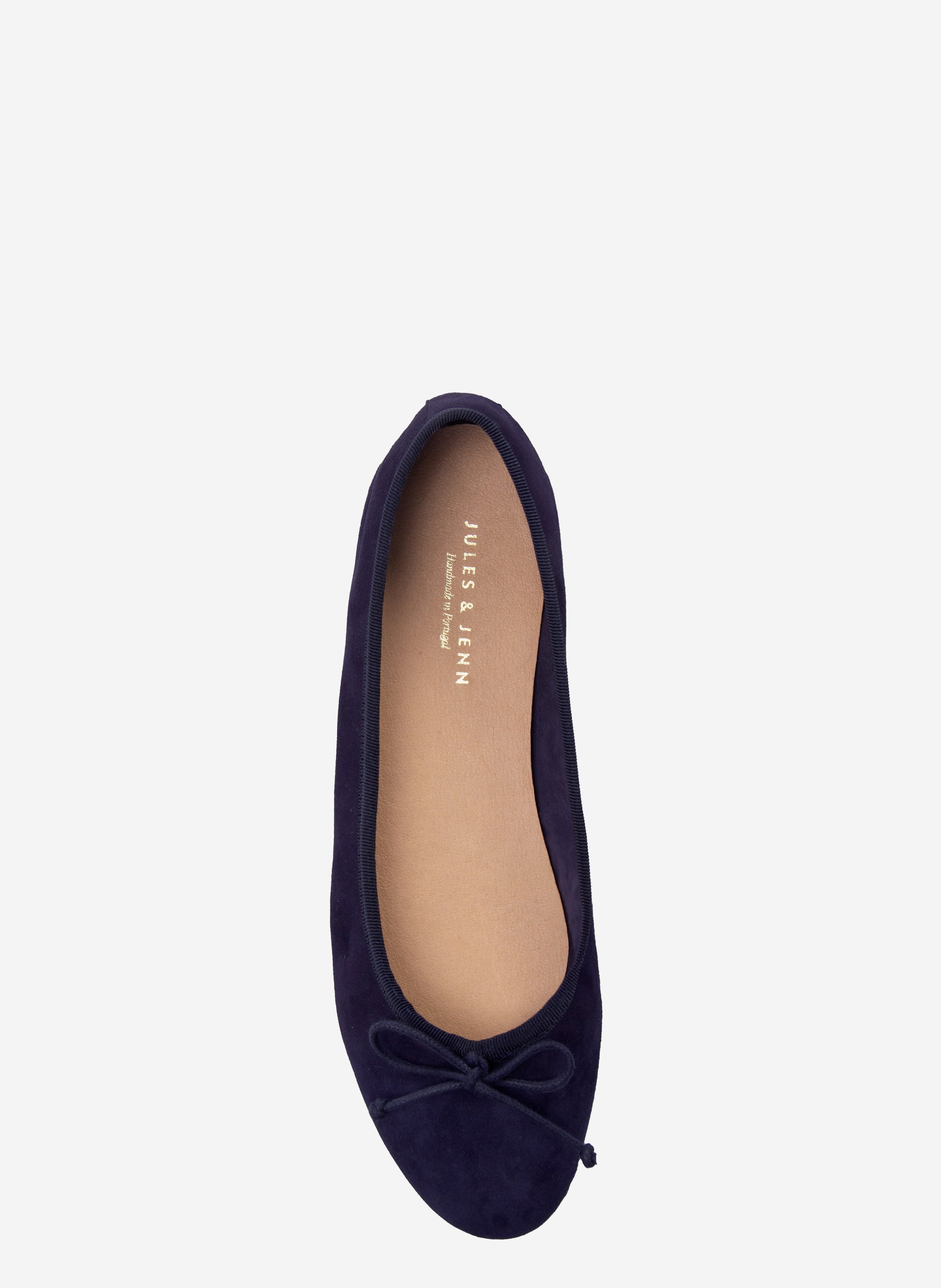 Classic suede leather ballet flats JULES & JENN Blue