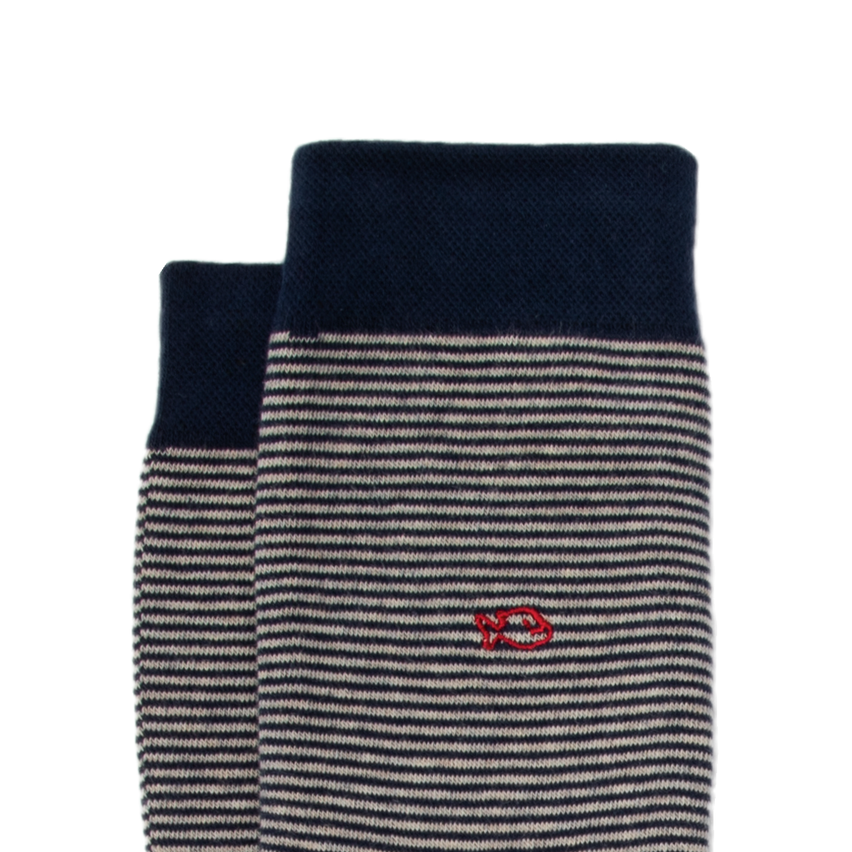 Striped combed cotton socks BILLYBELT Blue