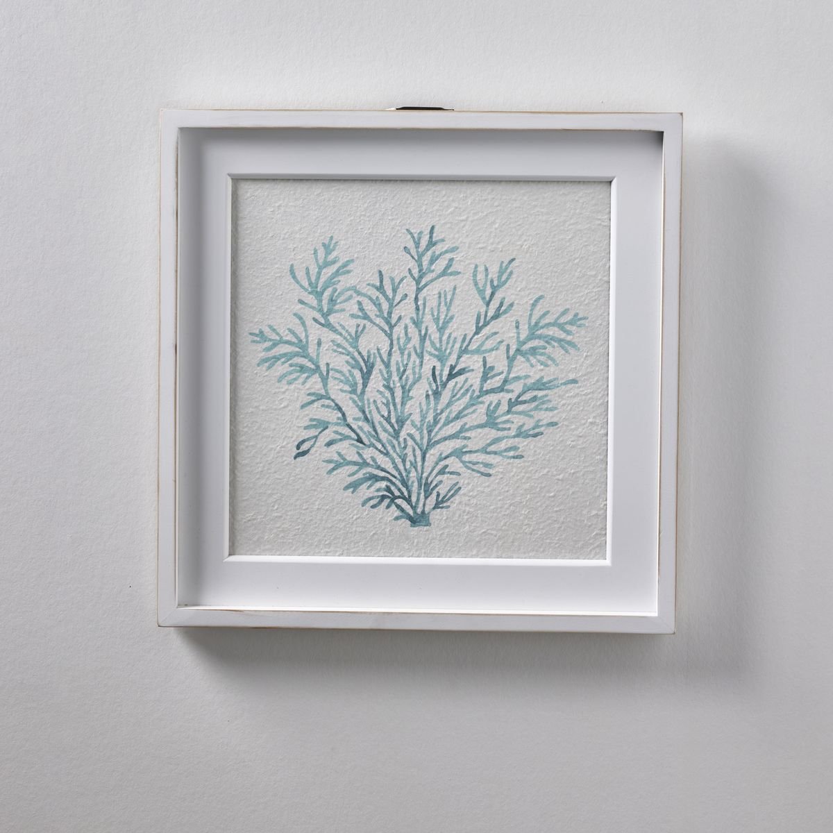 Frame with coral poster in MDF FACTORY White