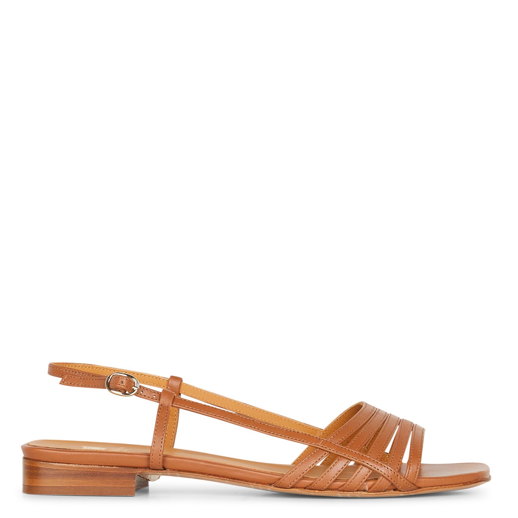 Espadrillas basse in pelle BOBBIES Marrone