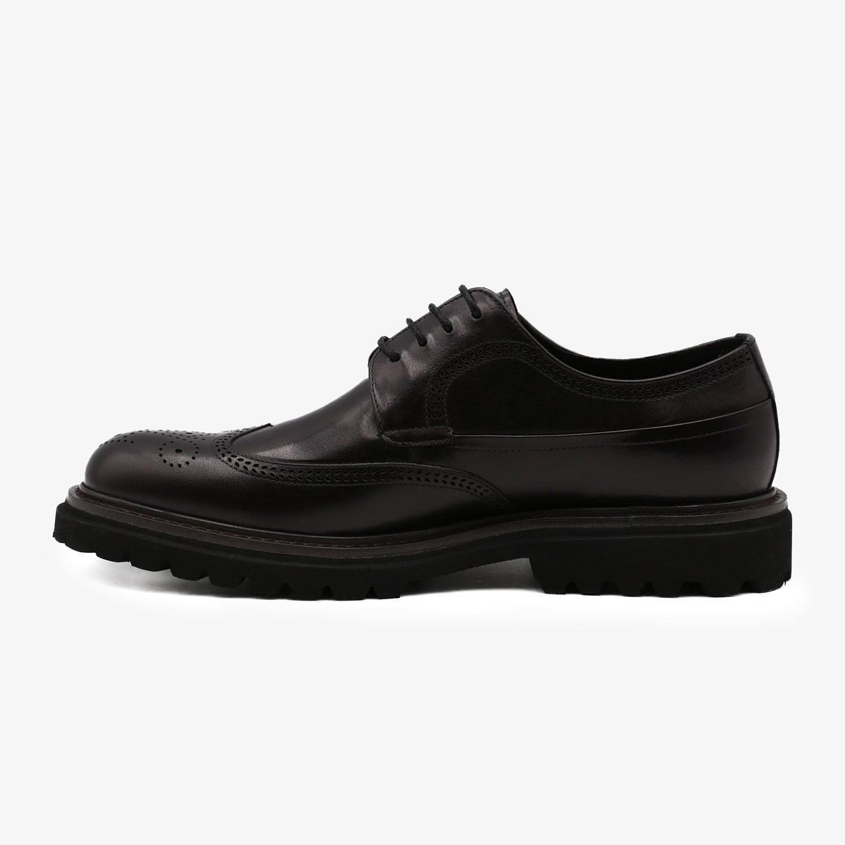 Arthus leather Derby shoes  SERGE BLANCO Black