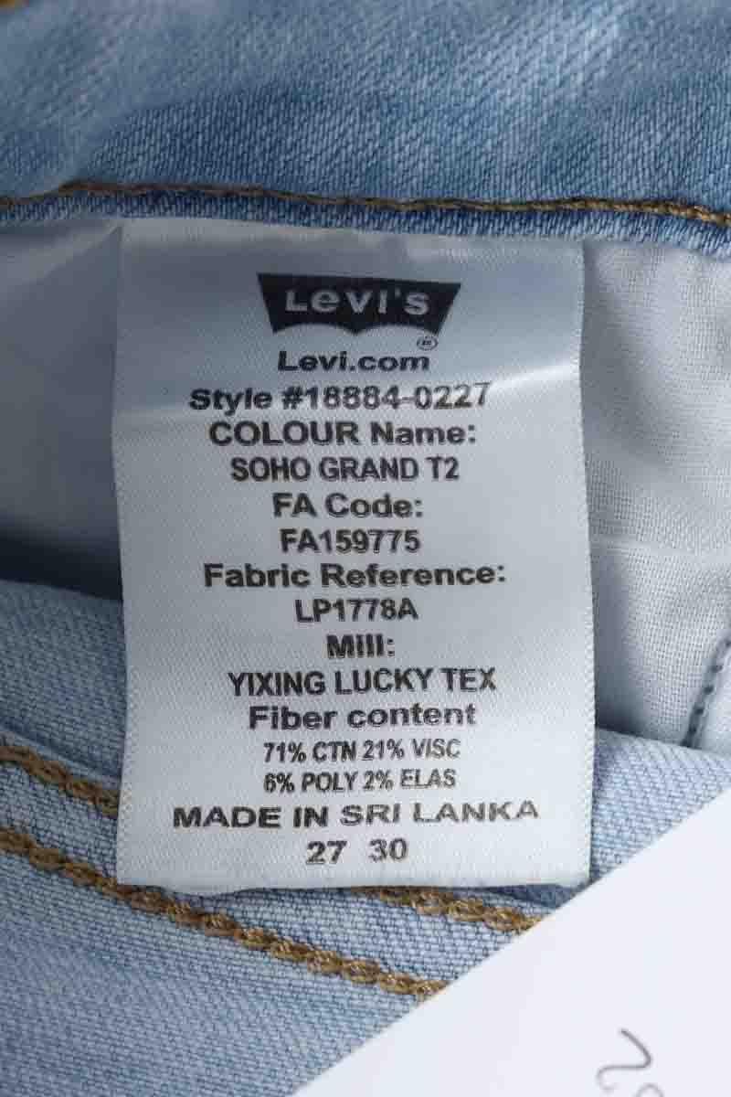 Cotton straight jeans LEVI'S - Seconde main Blue