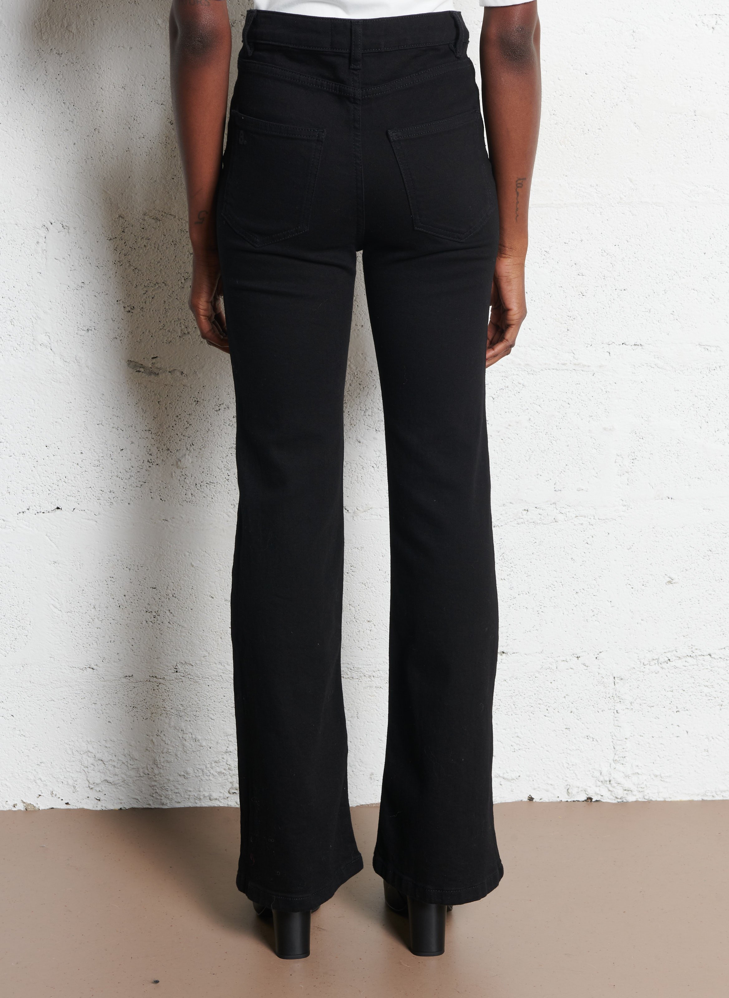 Charlotte - Flared Jeans aus Baumwolle BERENICE Schwarz