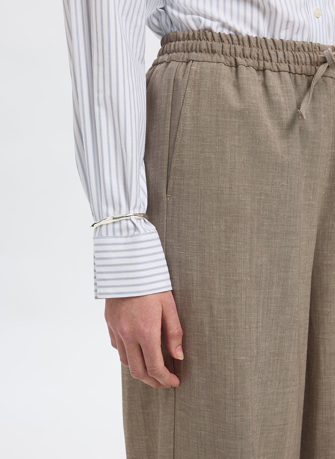 Pantalon droit SELECTED Beige