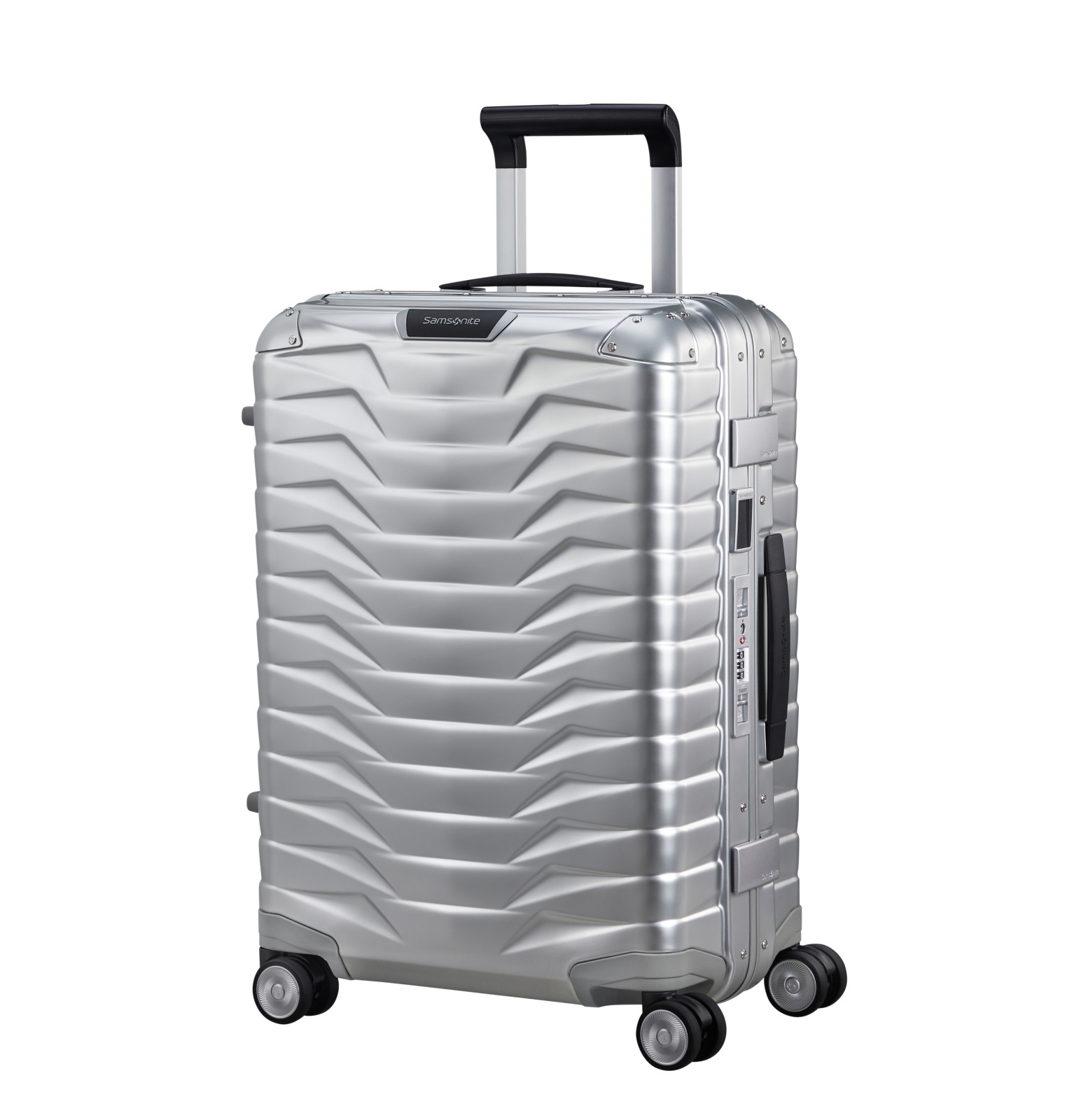 Proxis aluminum suitcase 4 wheels size s SAMSONITE Silver