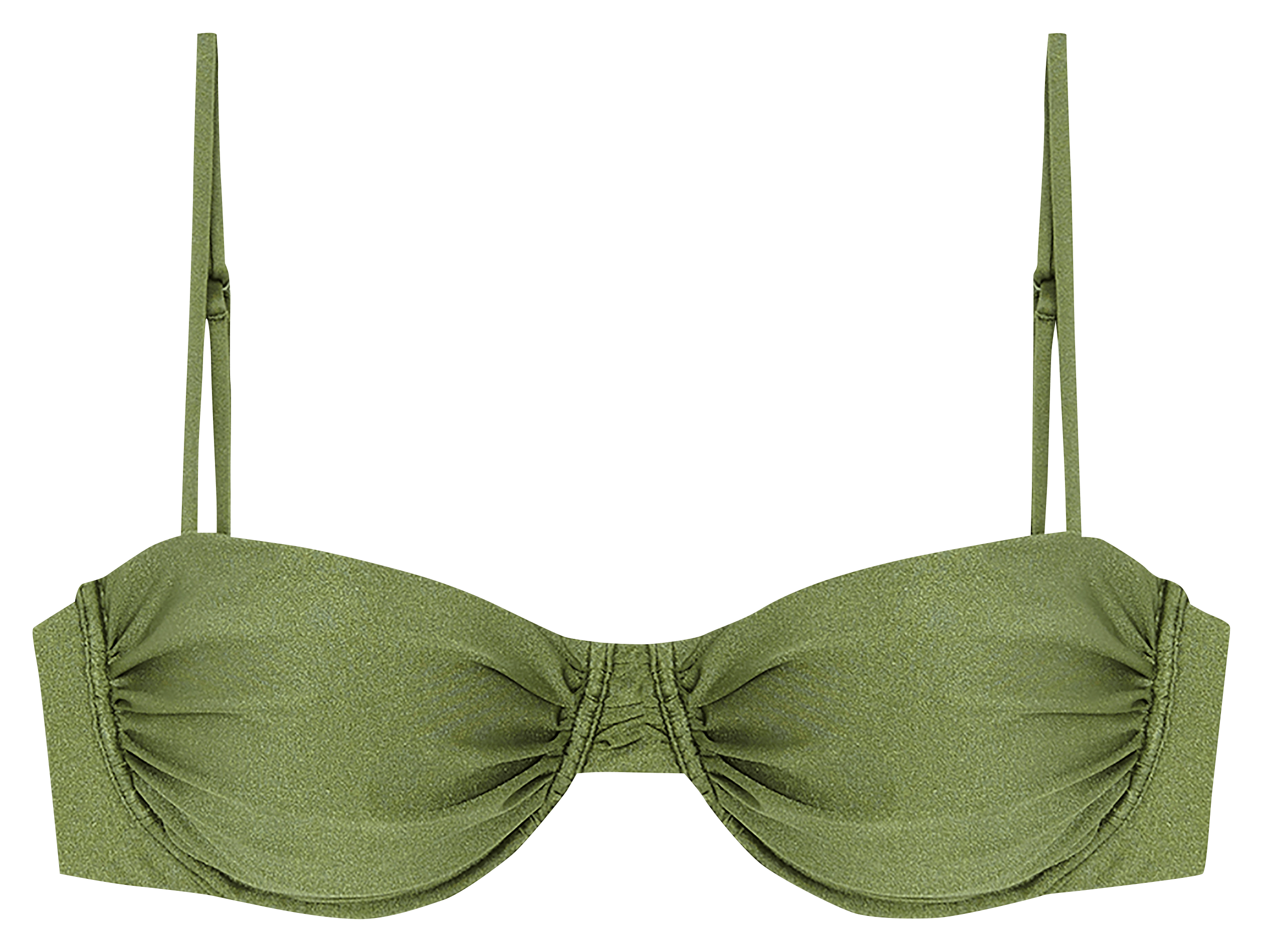 Satijnen balconette bikinitop ROBIN COLLECTION Groen