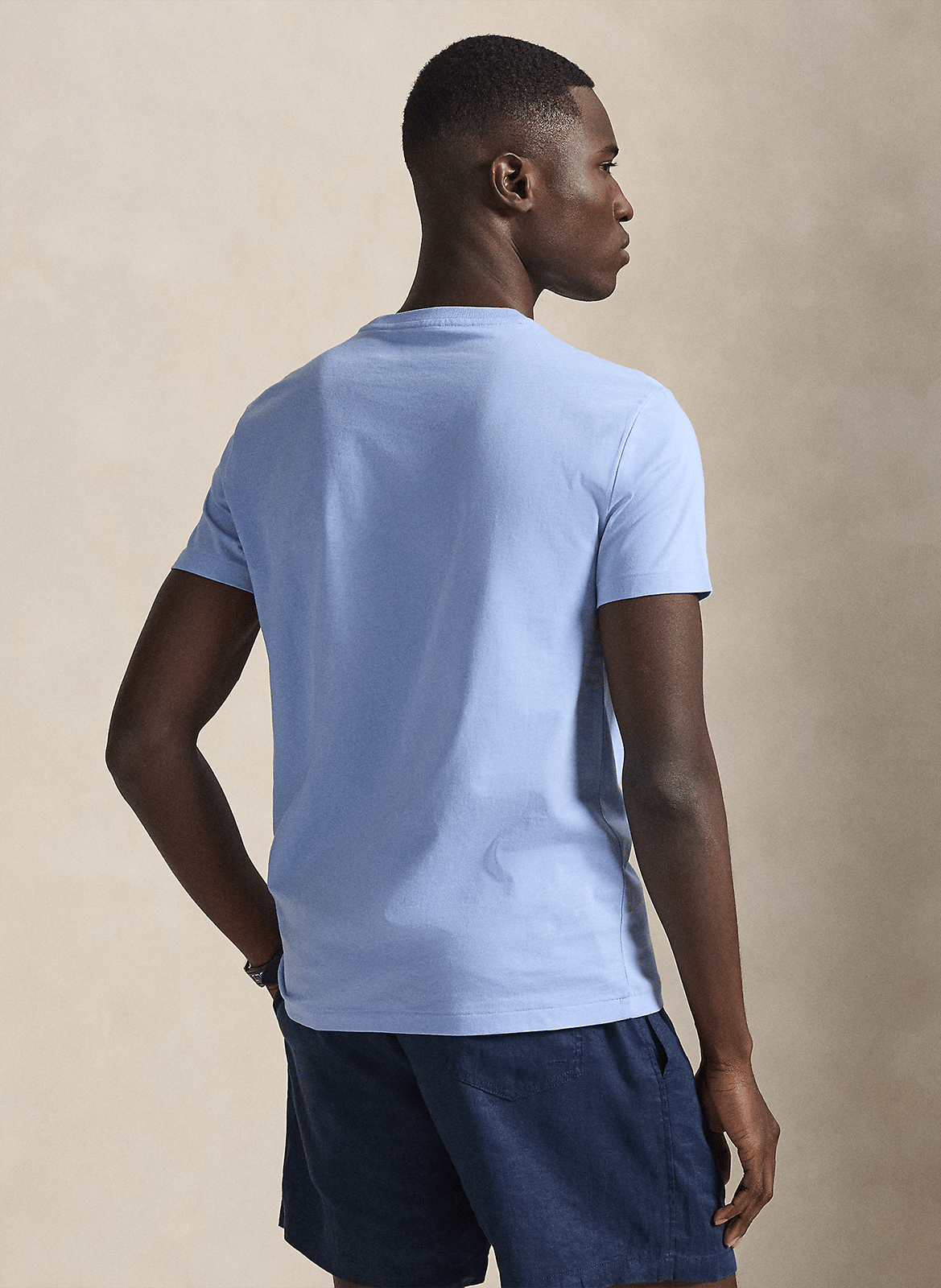 Slim-fit cotton T-shirt POLO RALPH LAUREN Blue