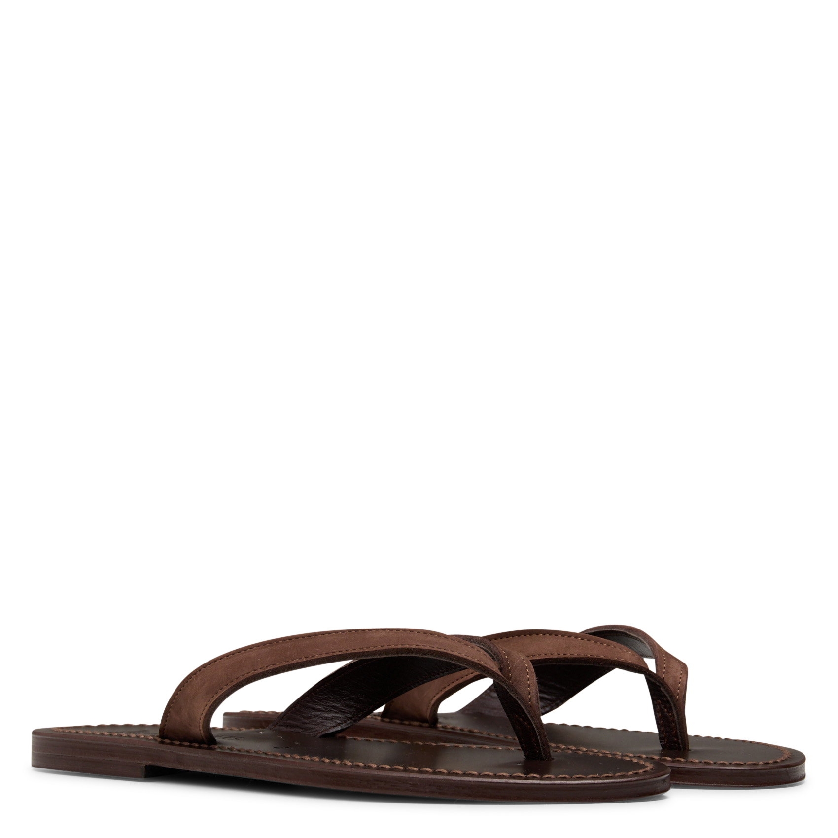 Sandales en cuir K JACQUES Marron