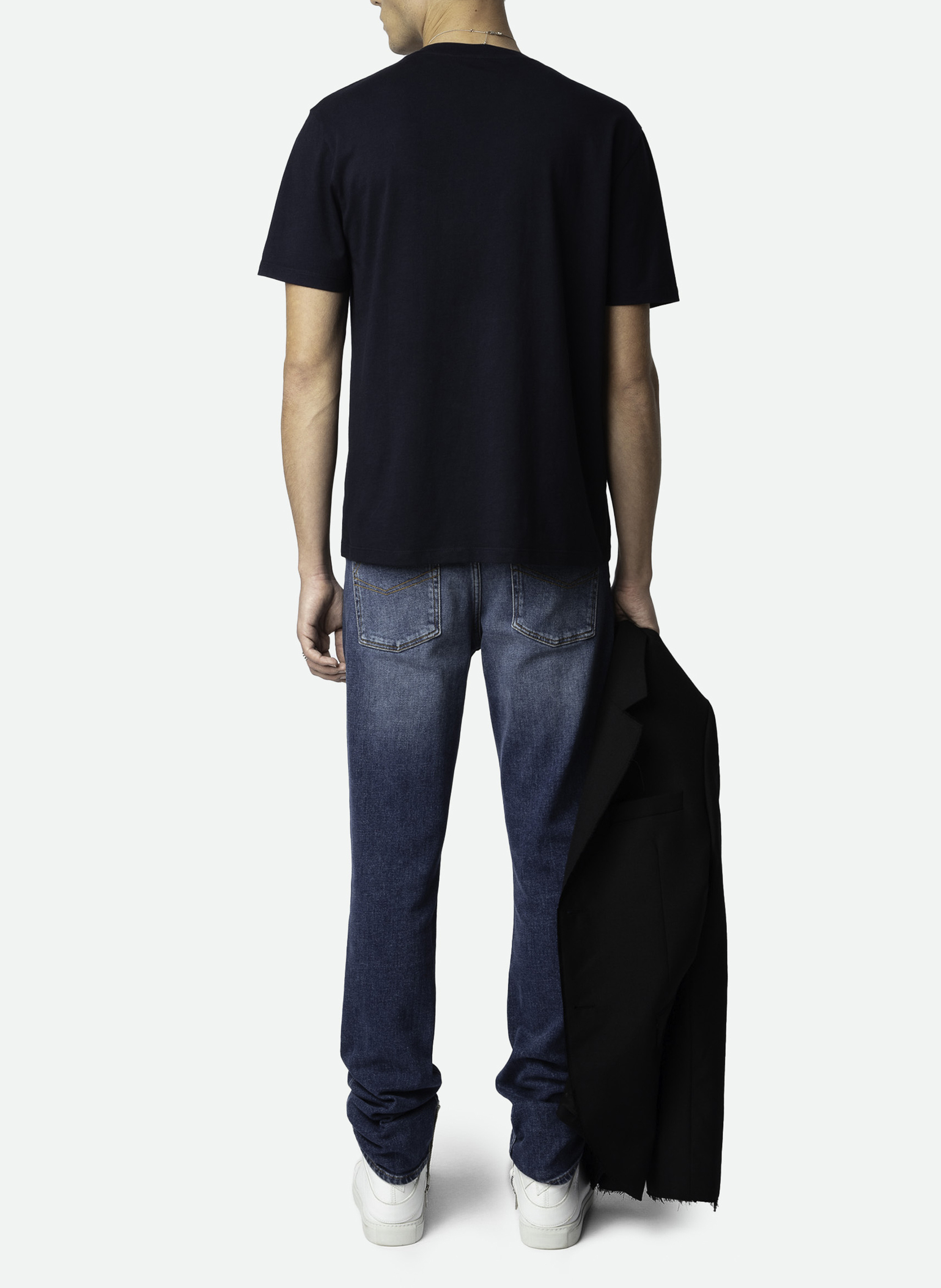 Gerade geschnittenes T-Shirt aus Bio-Baumwolle ZADIG&VOLTAIRE Blau