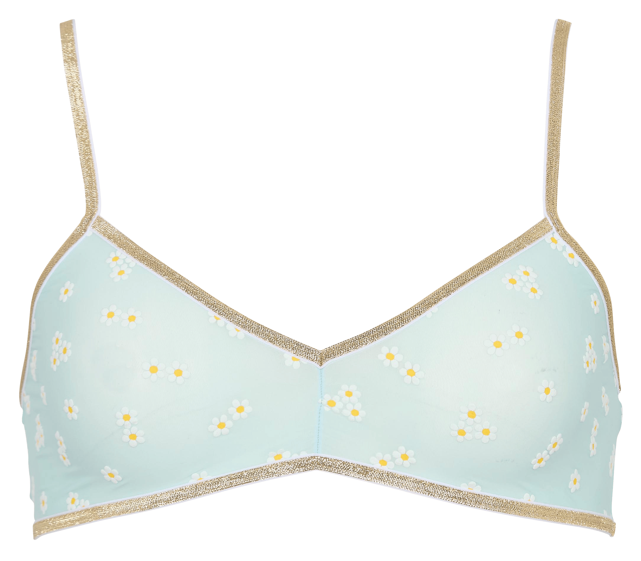 Brassière brodée LA NOUVELLE Bleu