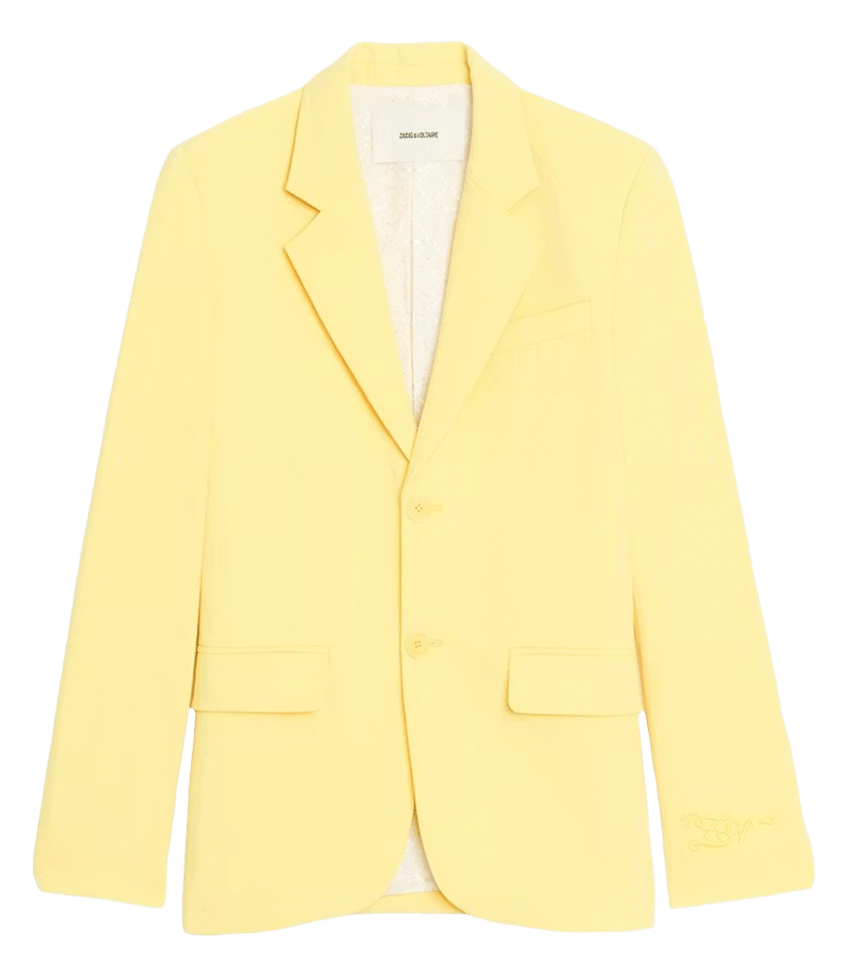 Aansluitend getailleerd blazer Geel